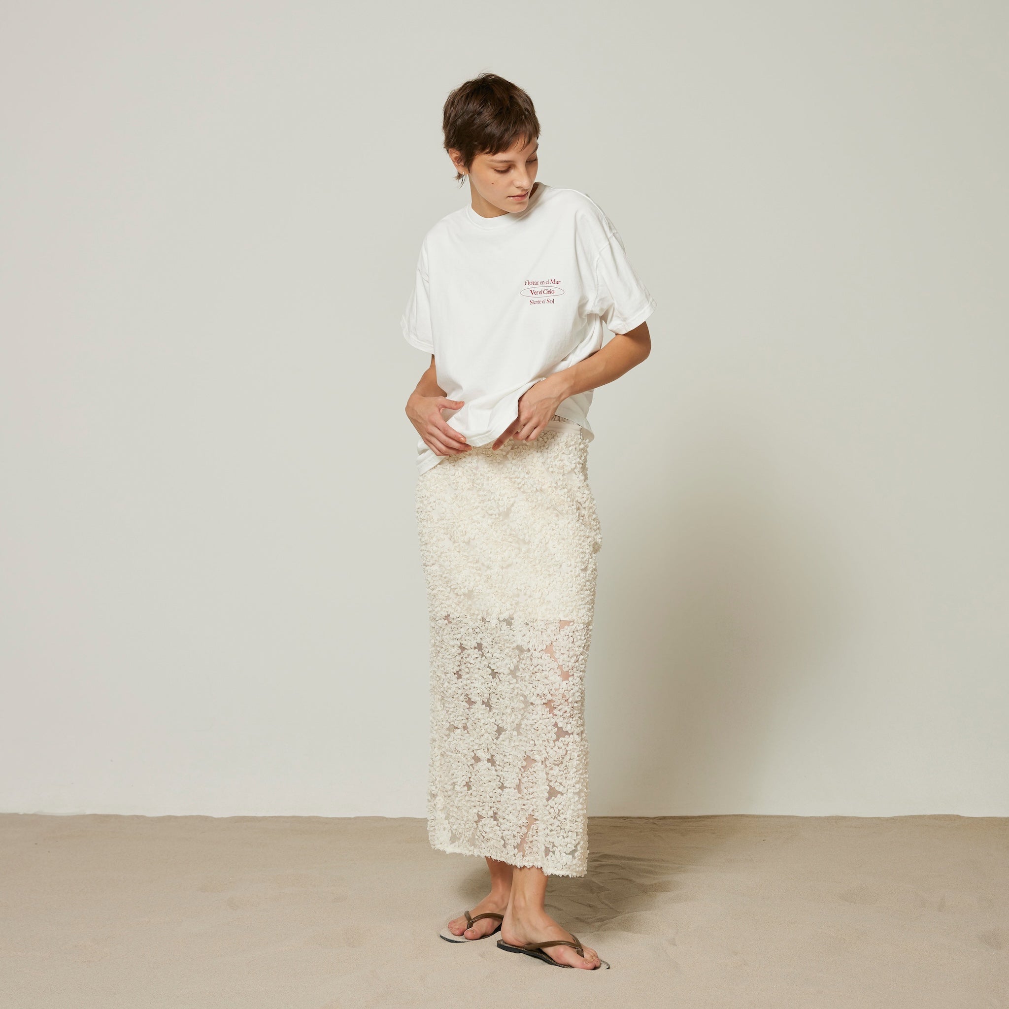 Petal Tulleロングスカート