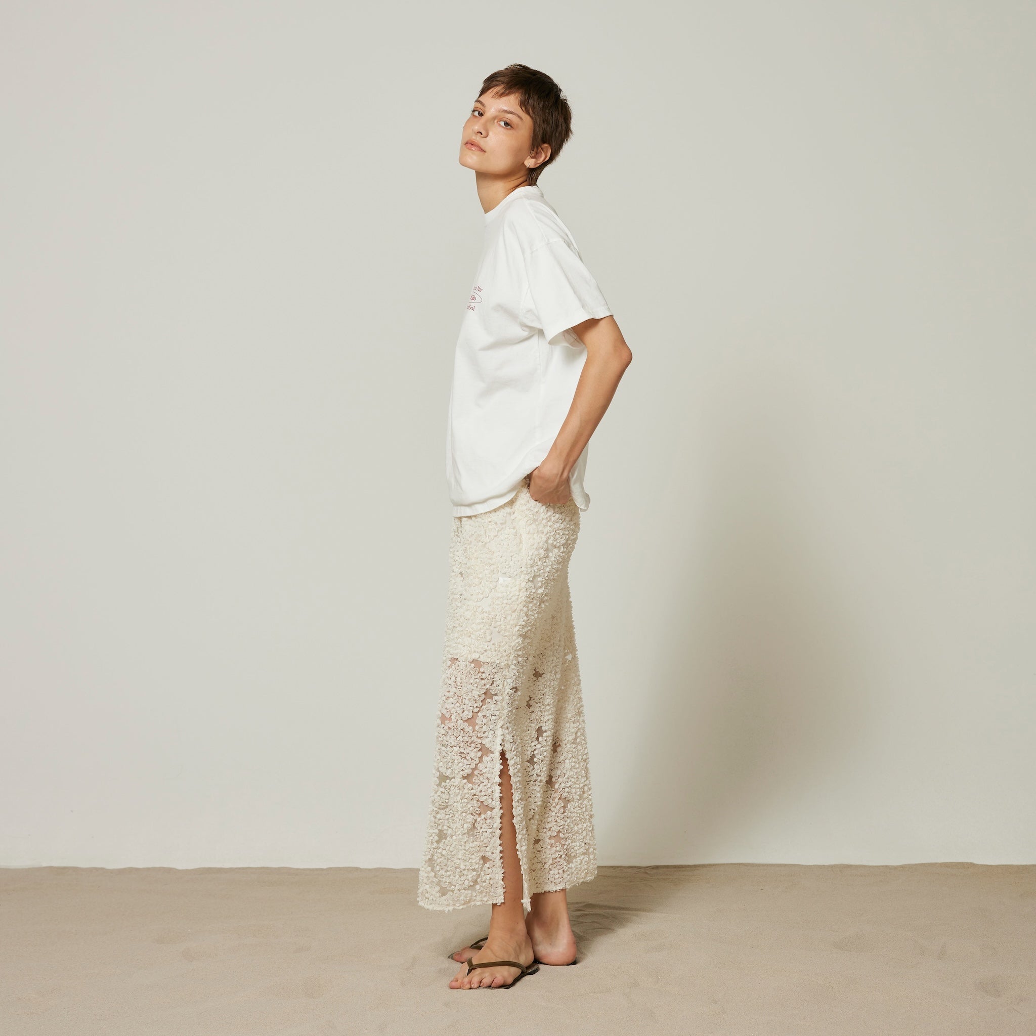 Petal Tulleロングスカート