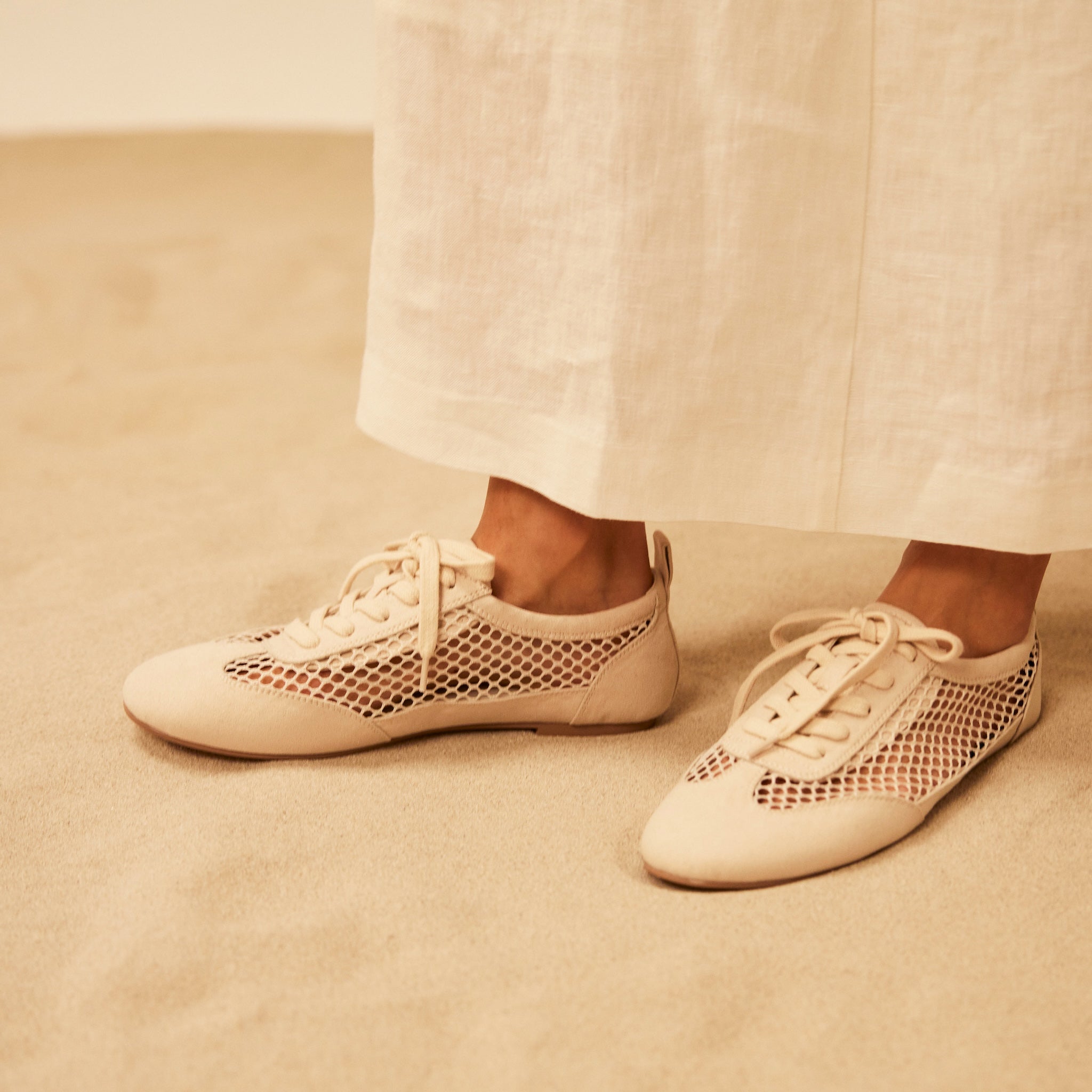 Meshフラットスニーカー