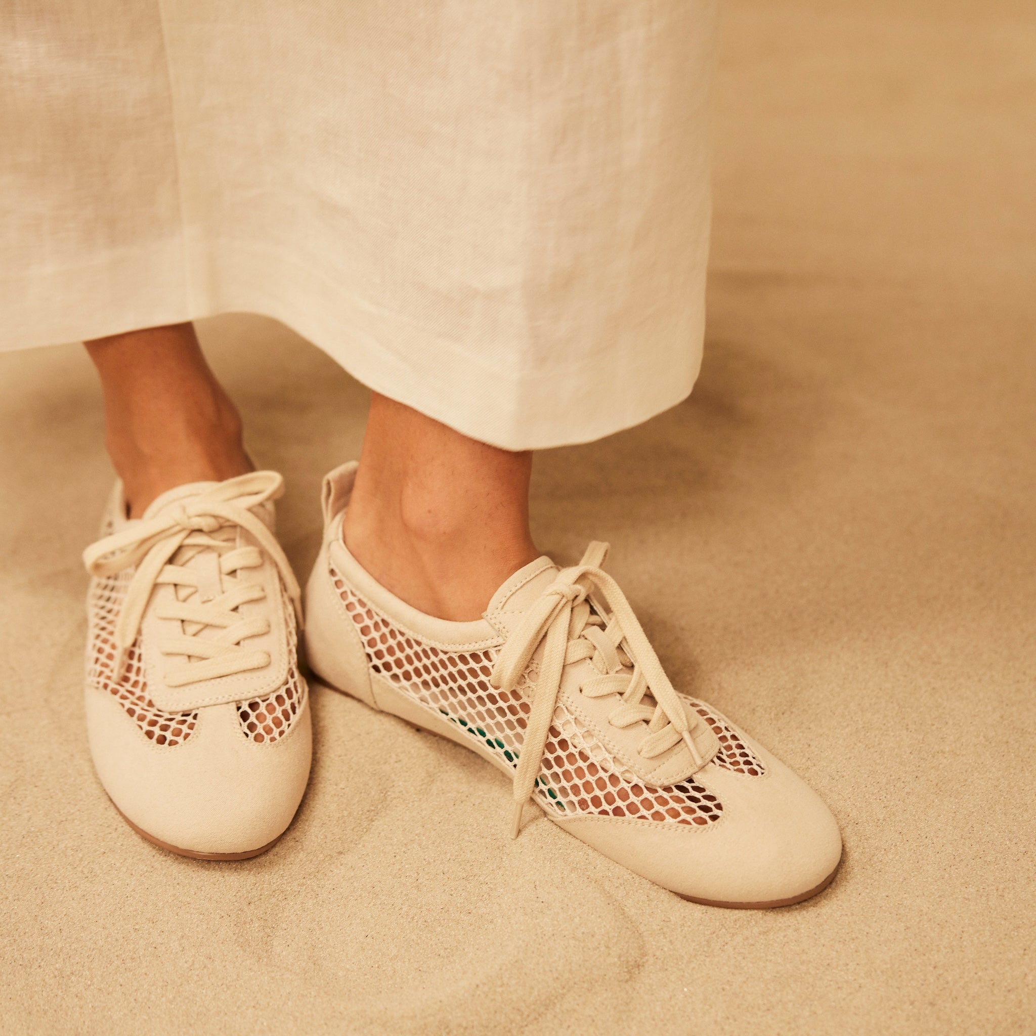 Meshフラットスニーカー