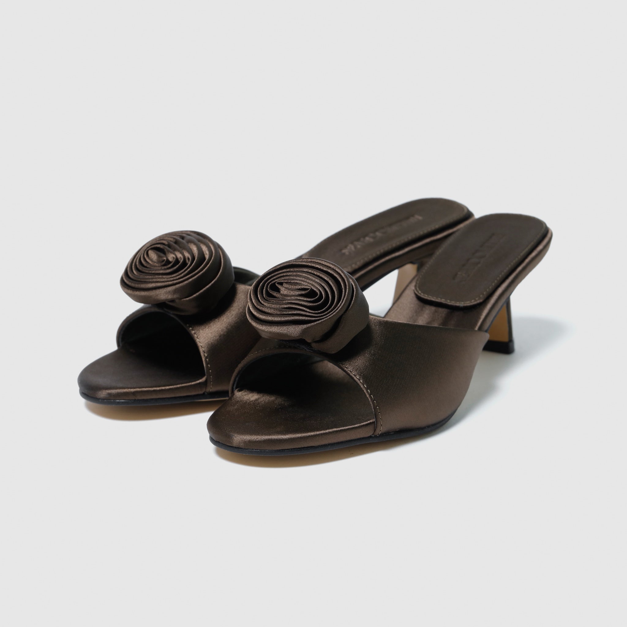 Satin Rose Sandals