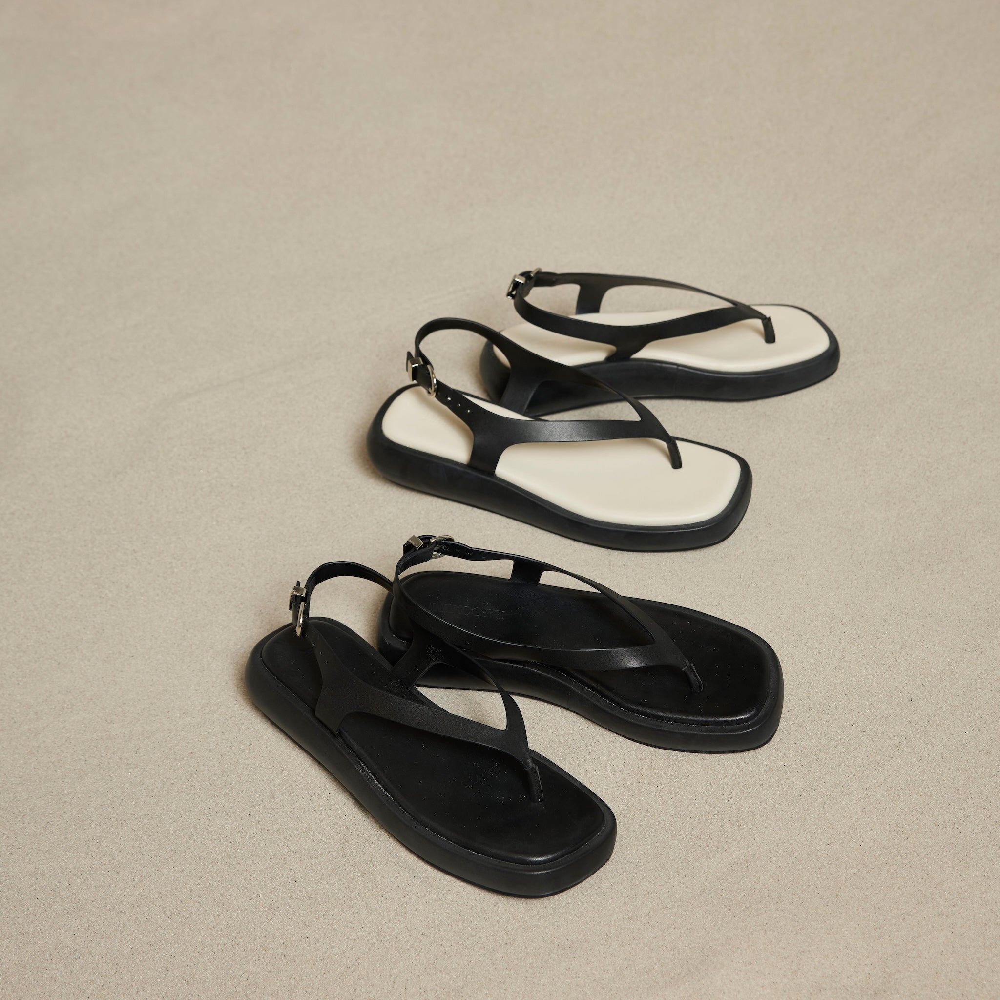 Round Storm Thong Sandals