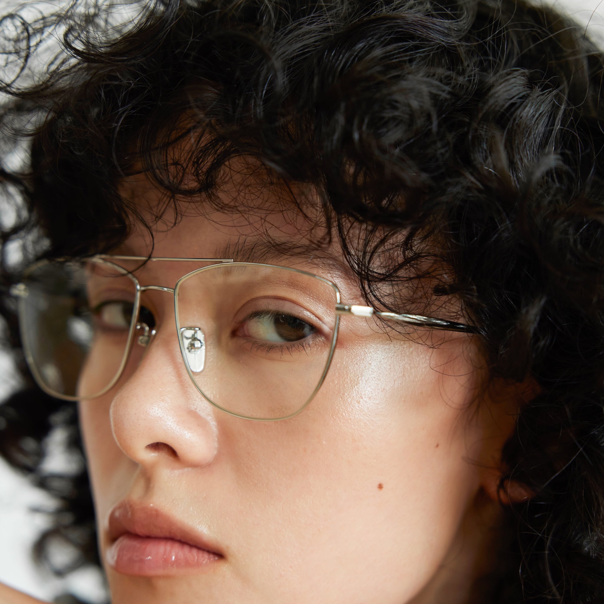 Silver glide aviators Sunglasses