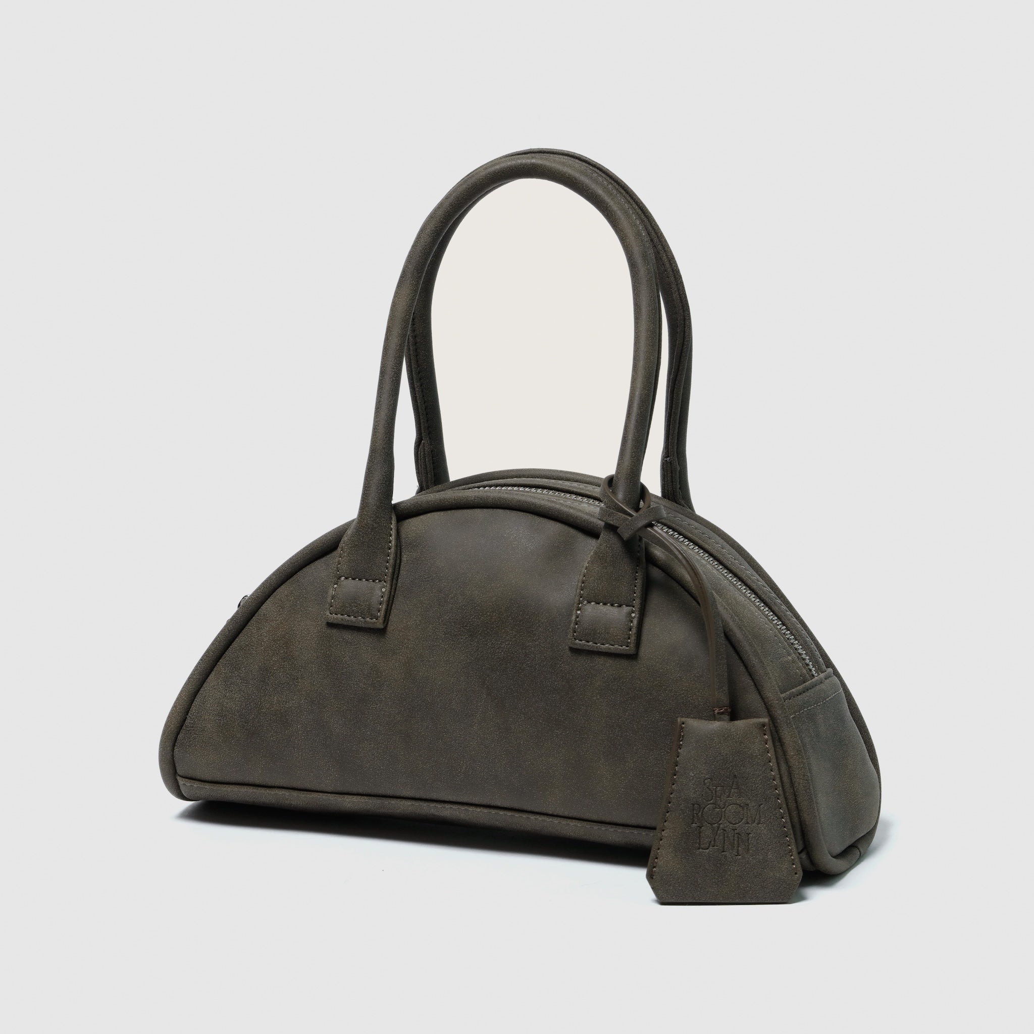 クラックレザーラウンドminiボストン