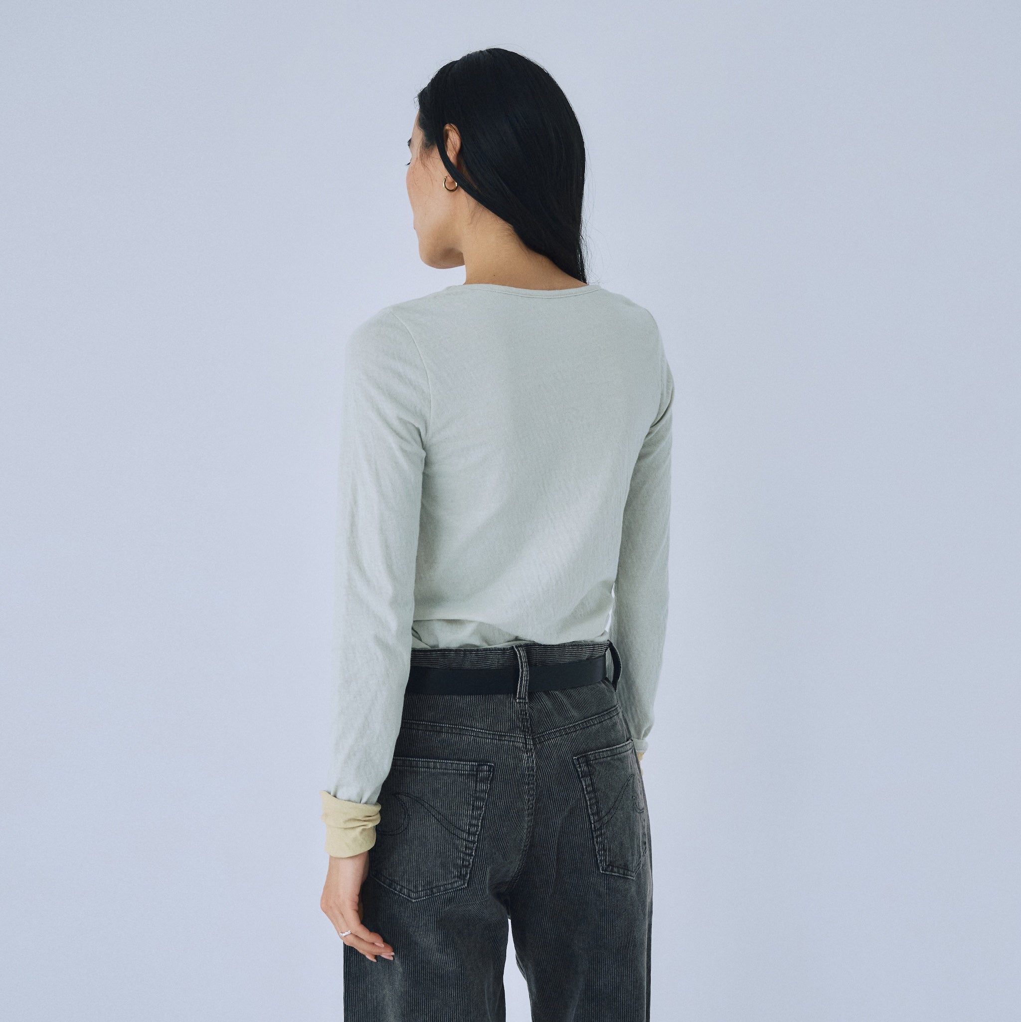 Double Face crew neck top