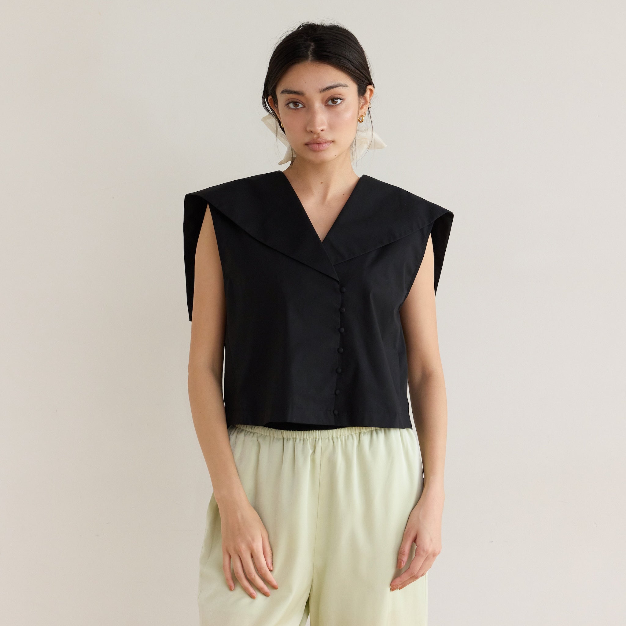 セーラーcollarショートベスト