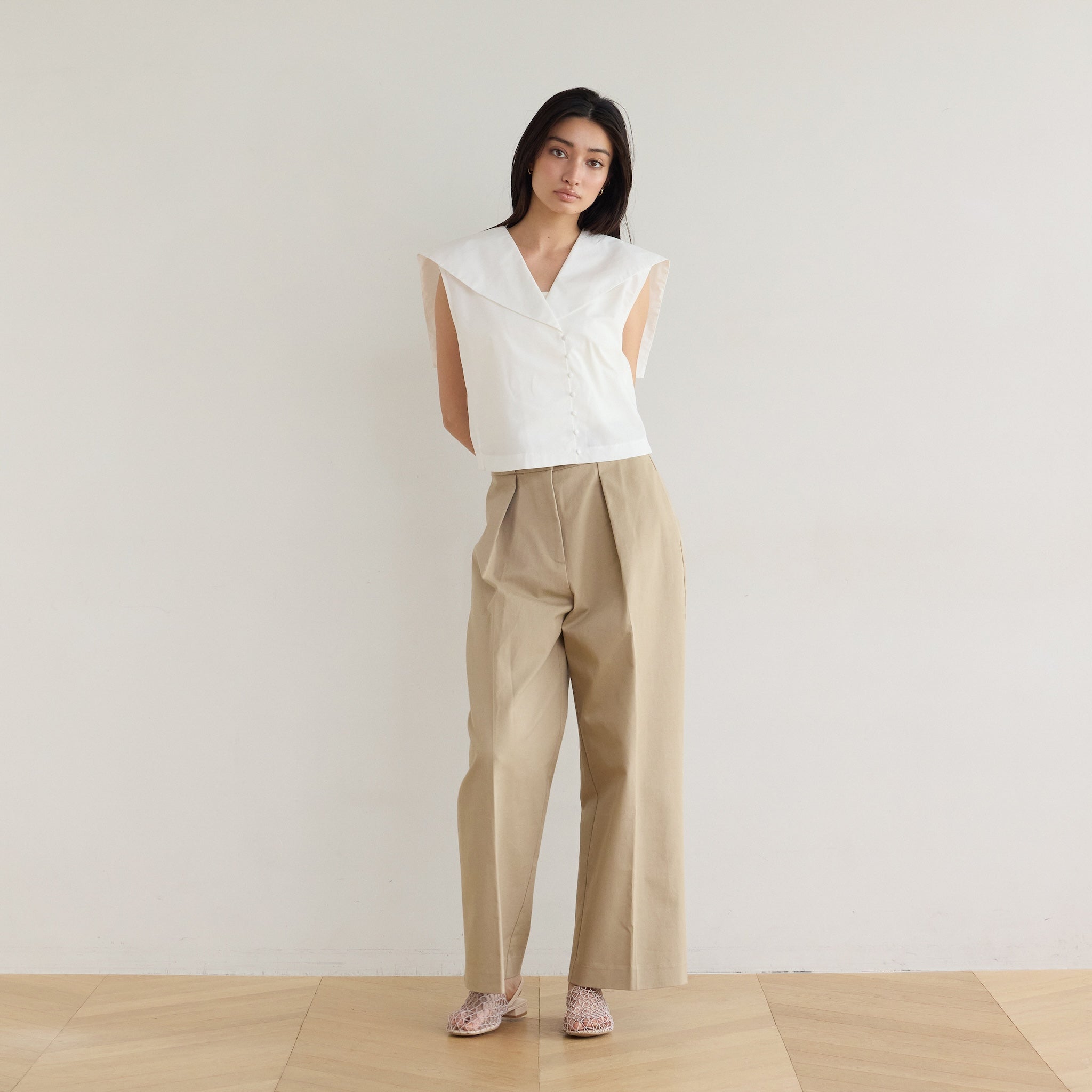 セーラーcollarショートベスト