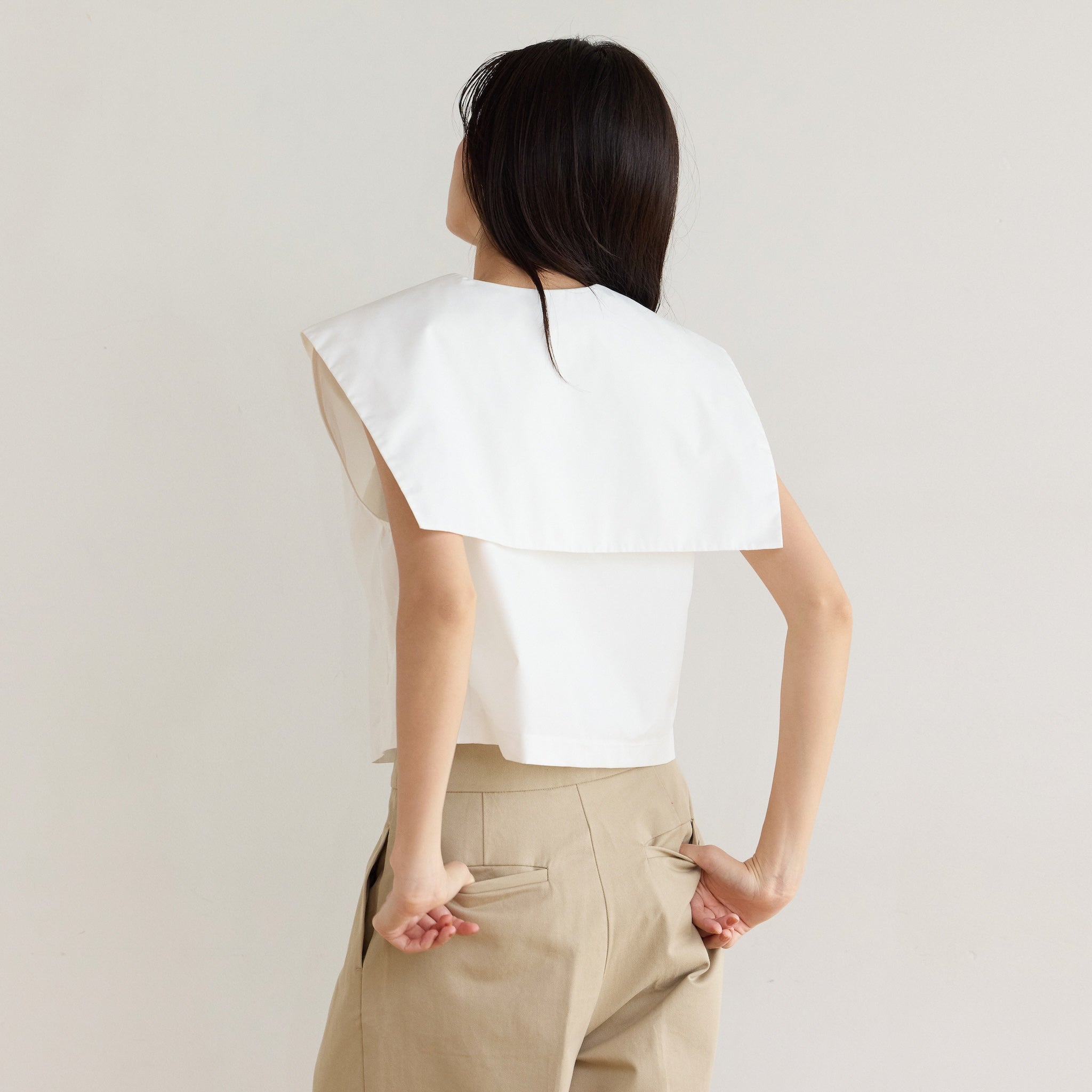 セーラーcollarショートベスト