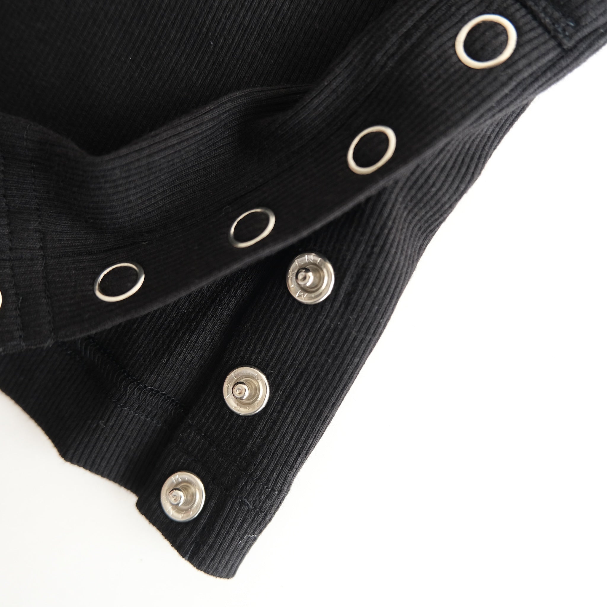 Button Detail One Shoulder Half Sleeve