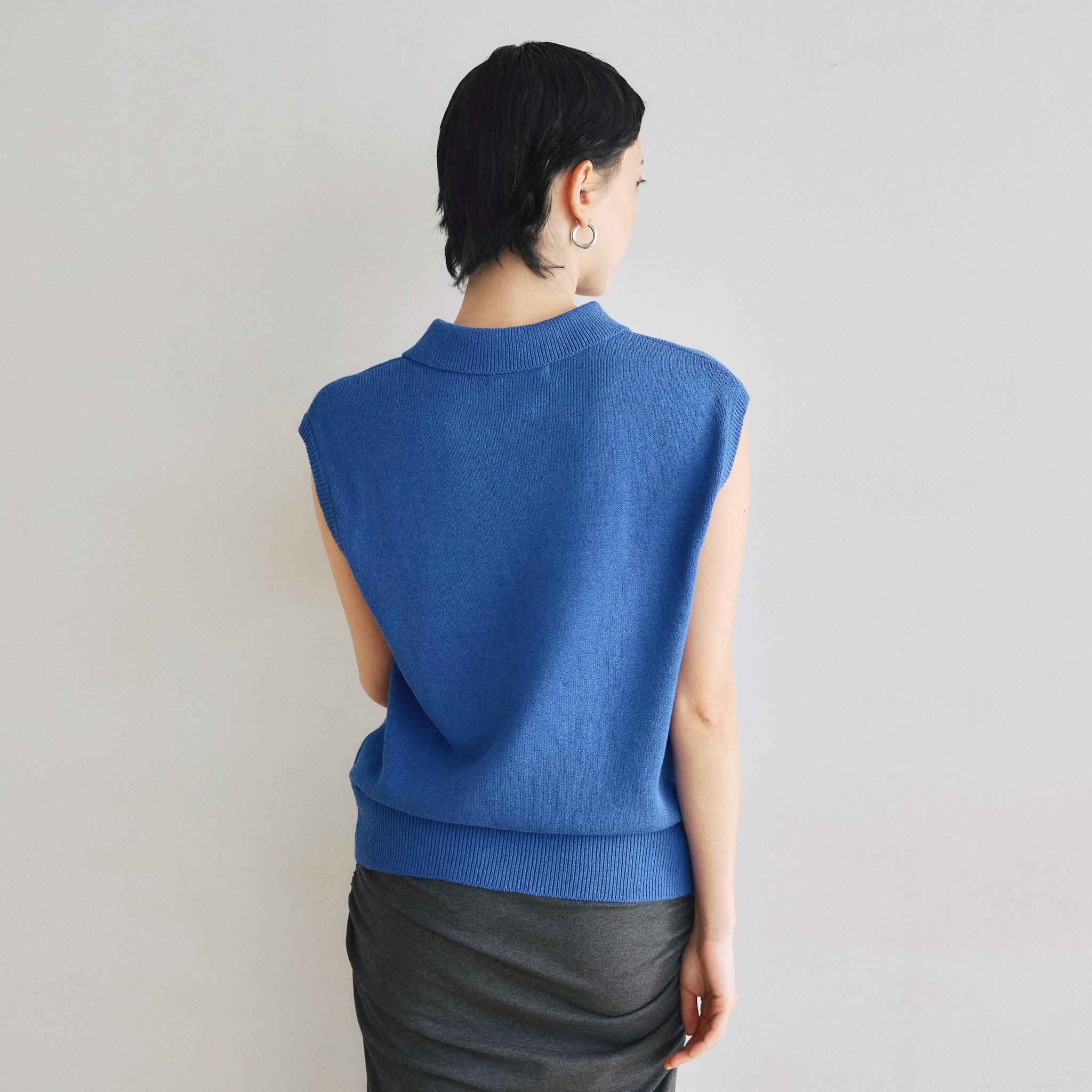 MultiサイズKnit Poloベスト