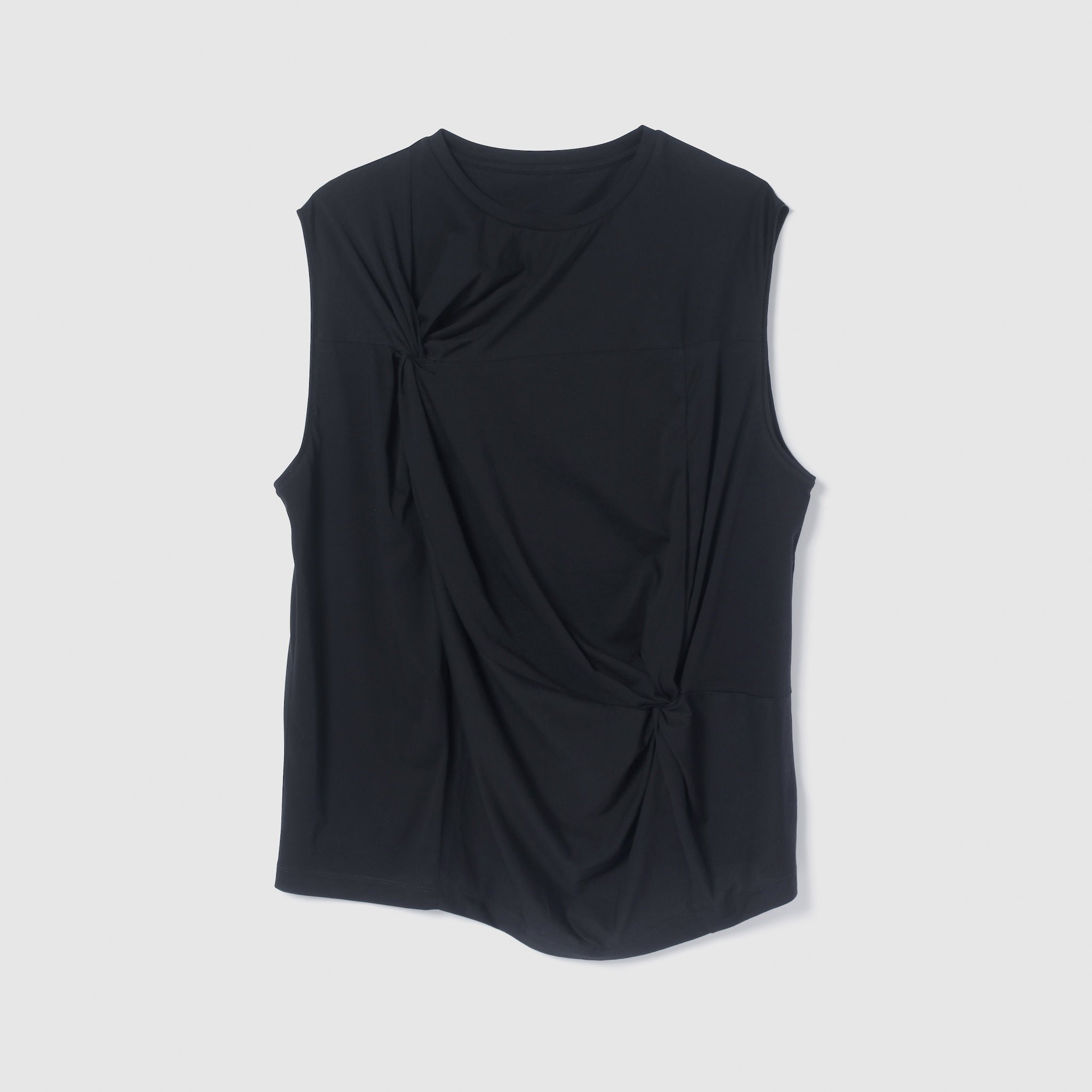 Double Twist Sheer Sleeveless Top