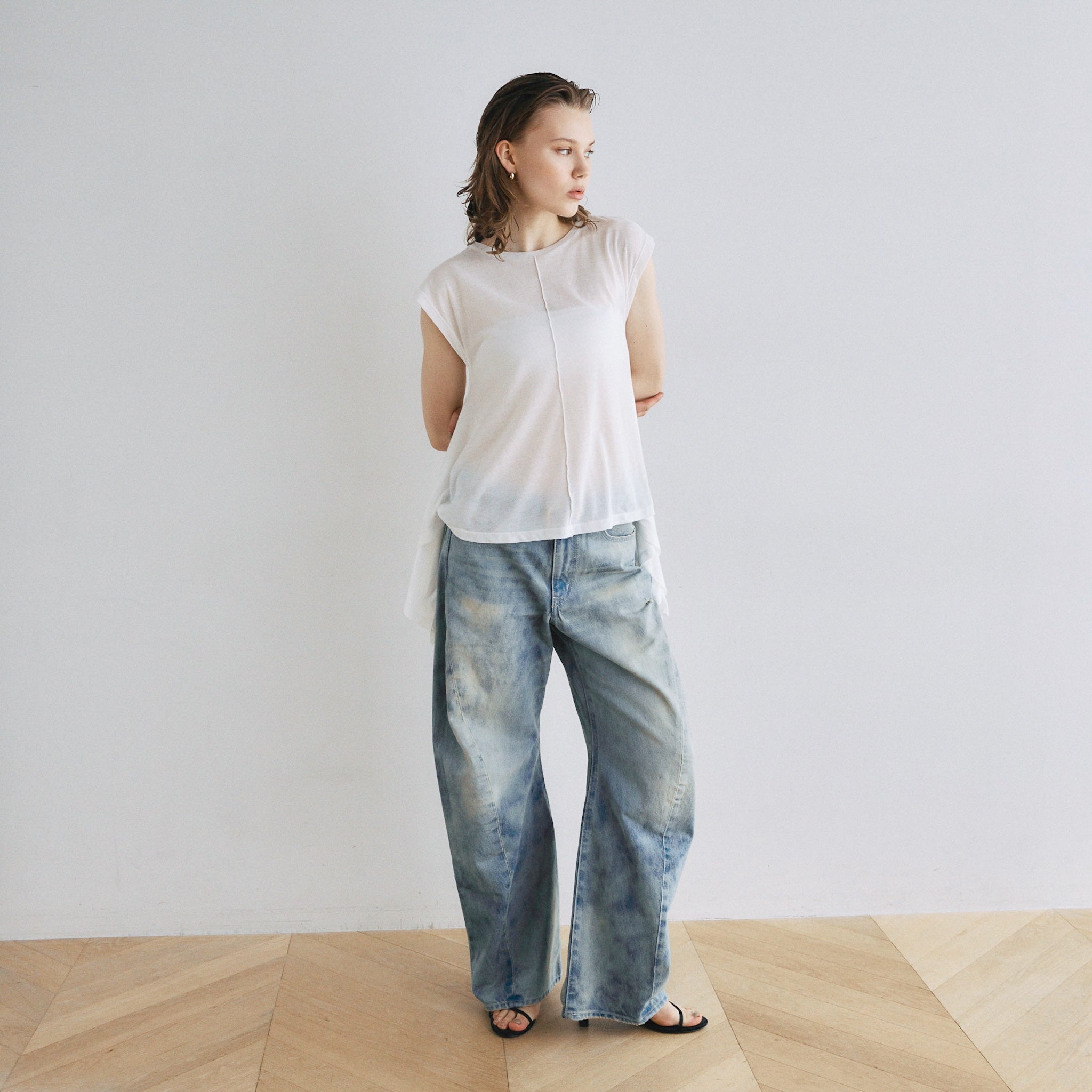 Smooth Touch Fin Frill Top