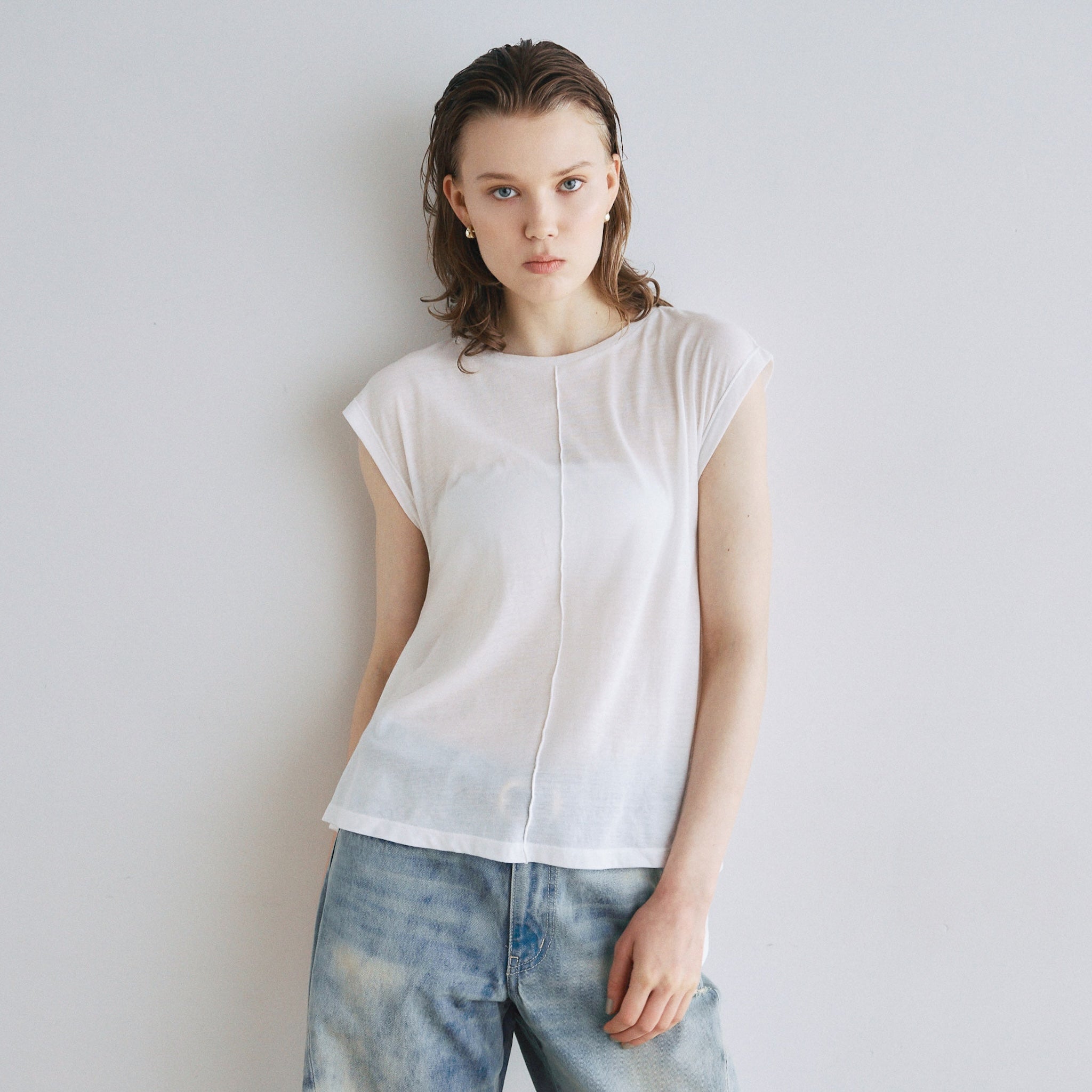 Smooth Touch Fin Frill Top