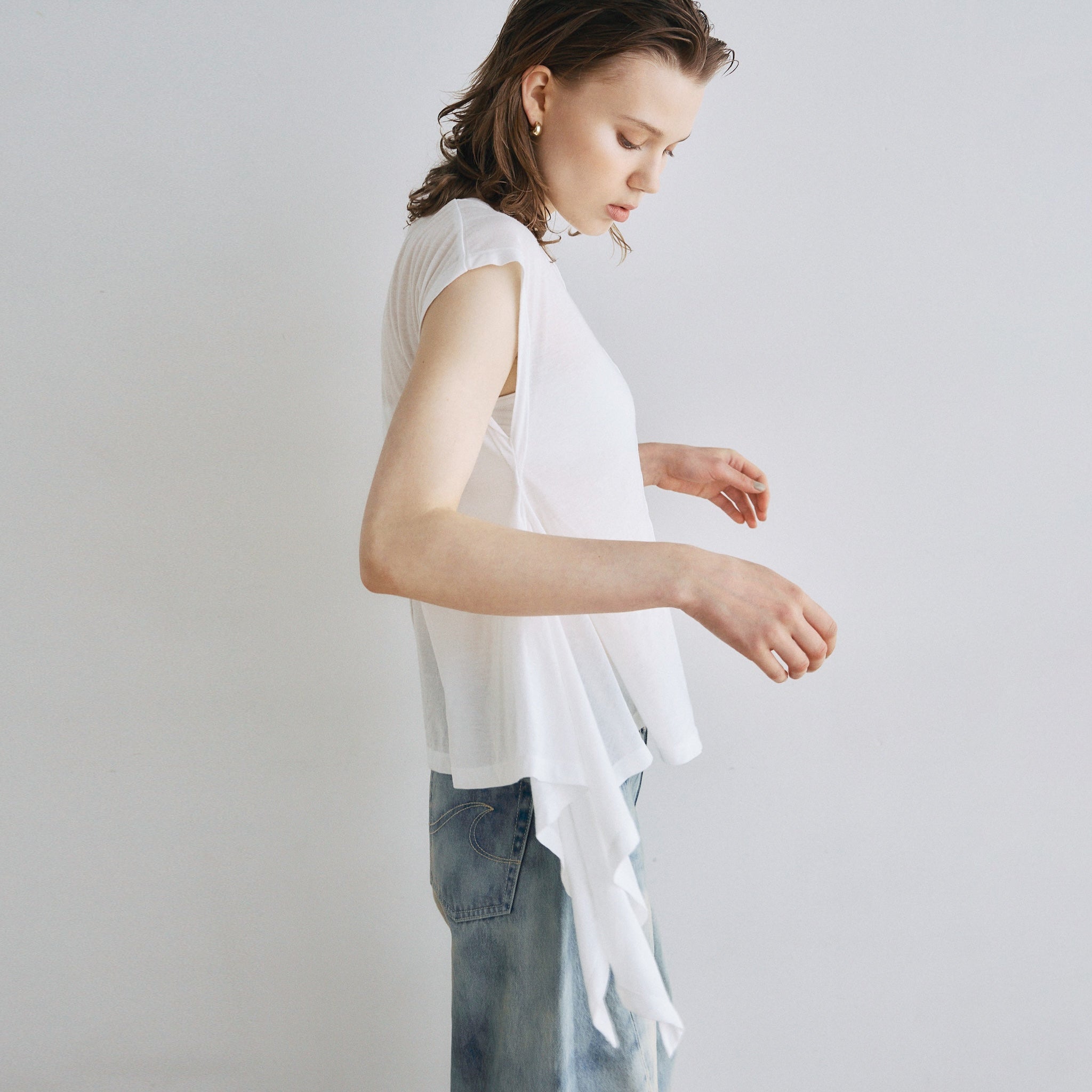 Smooth Touch Fin Frill Top