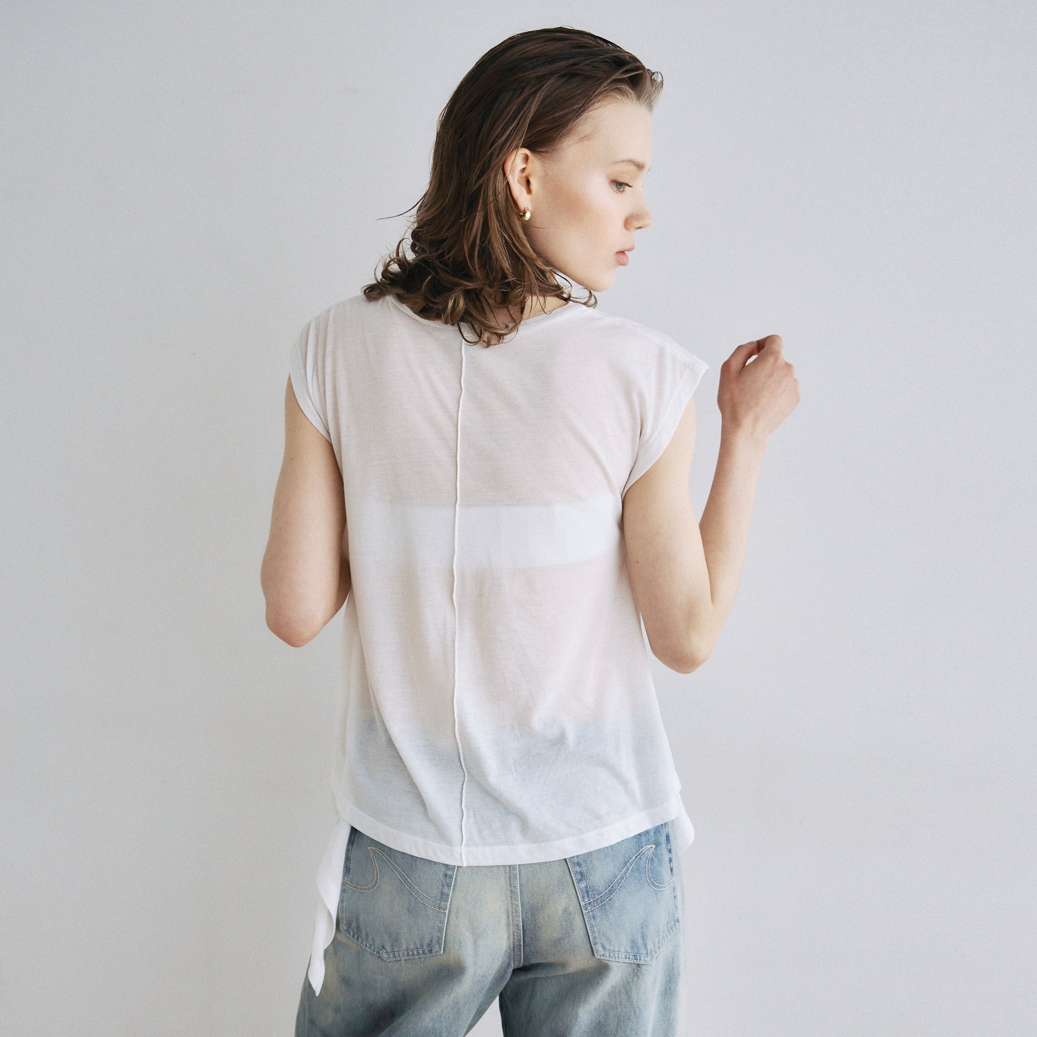 Smooth Touch Fin Frill Top