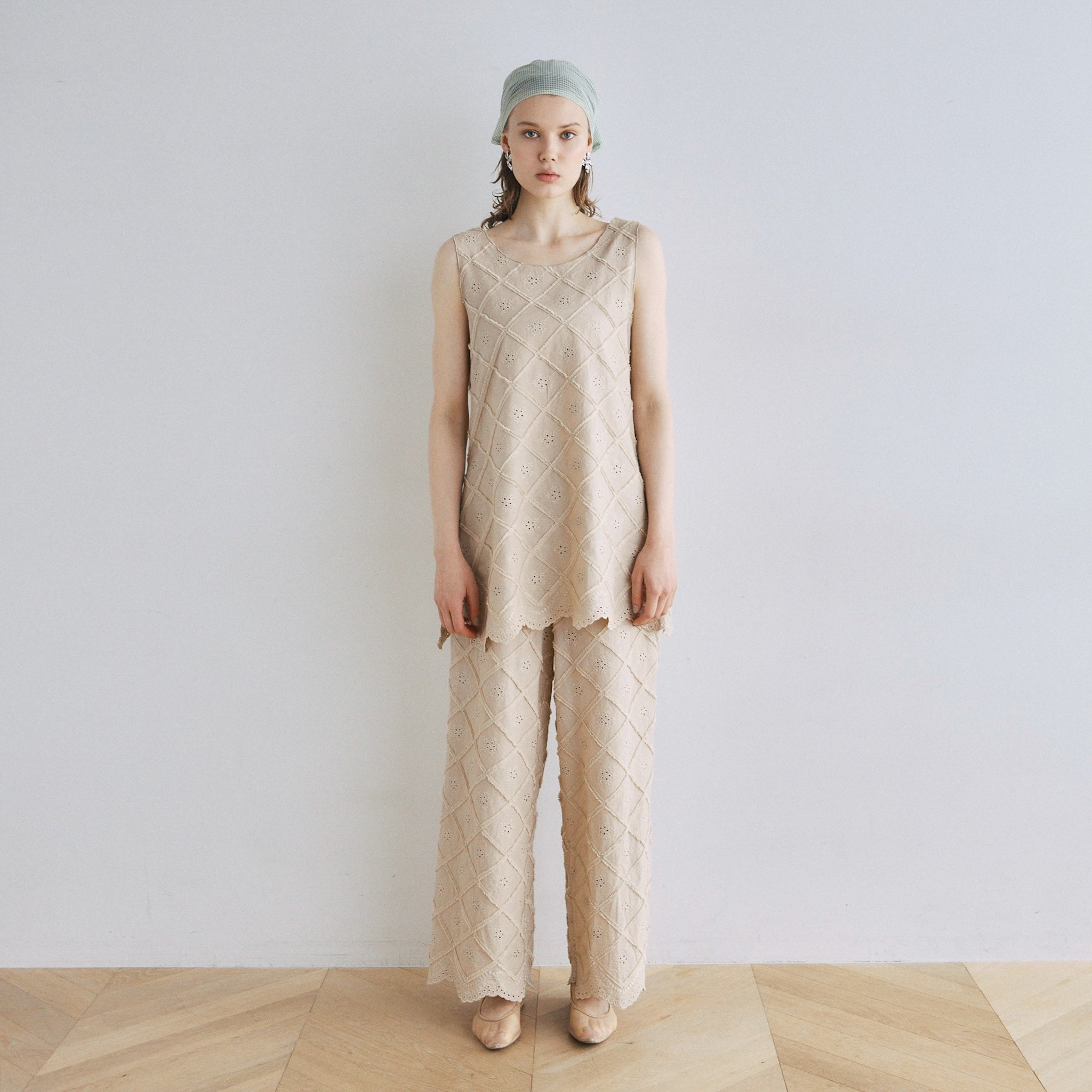 Cotton Lace Scalloped Tunic
