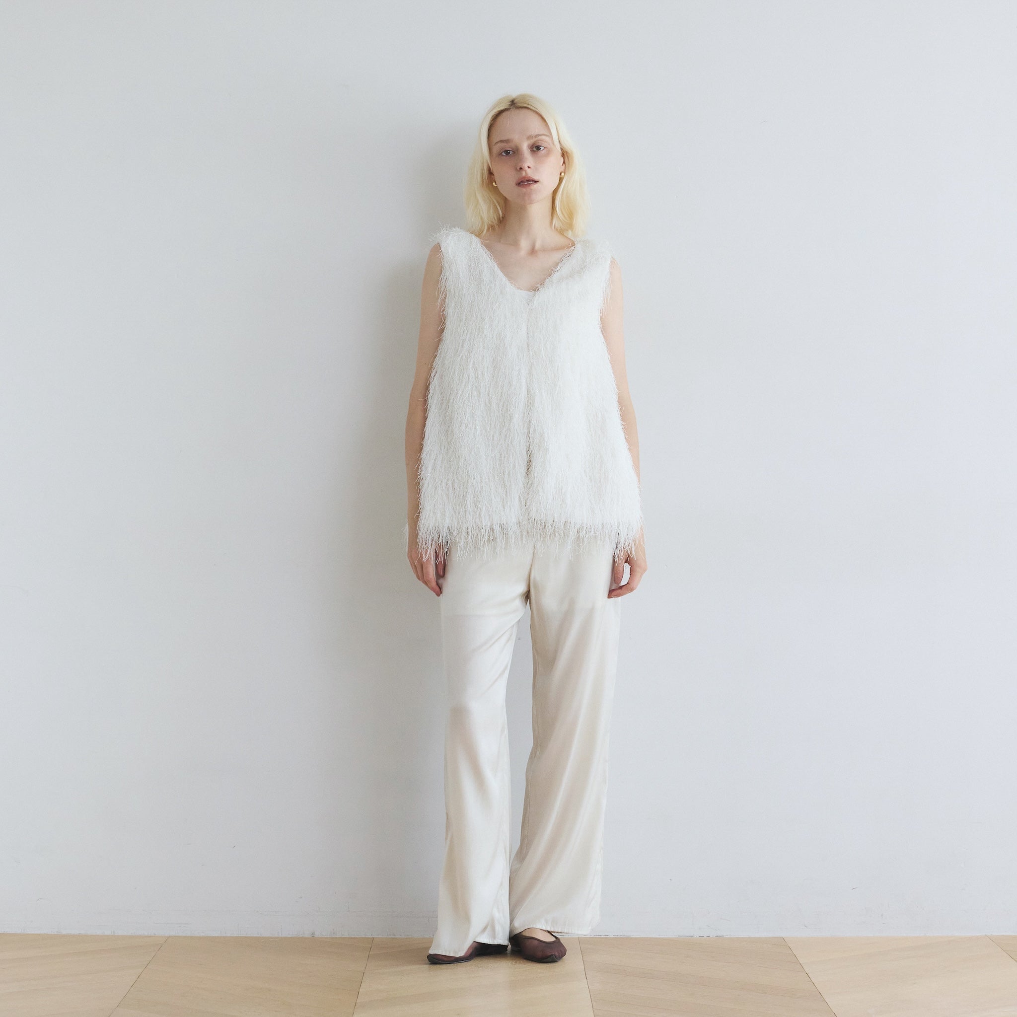 Feather Fringe Balloon Vest
