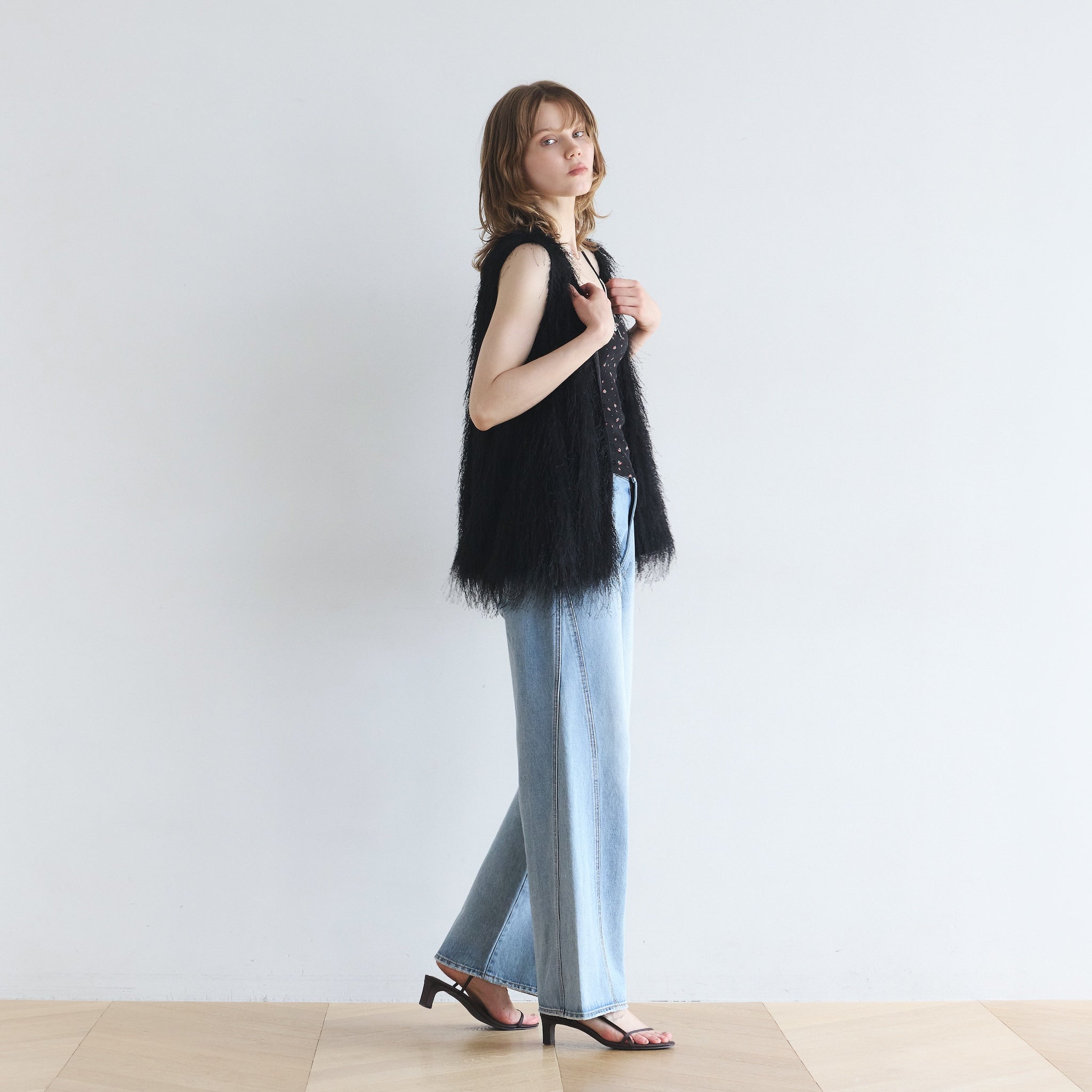 Feather Fringe Balloon Vest