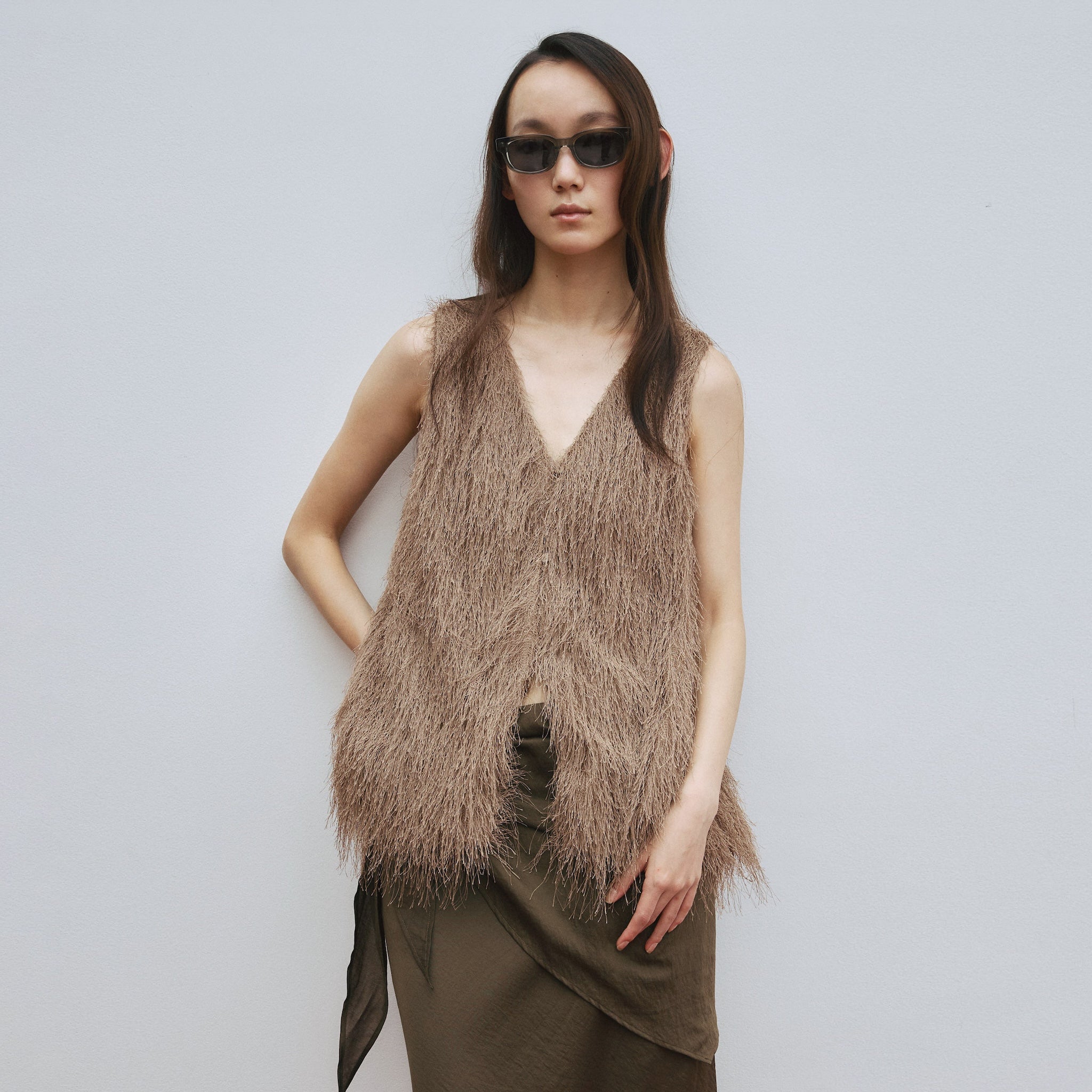 Feather Fringeバルーンベスト