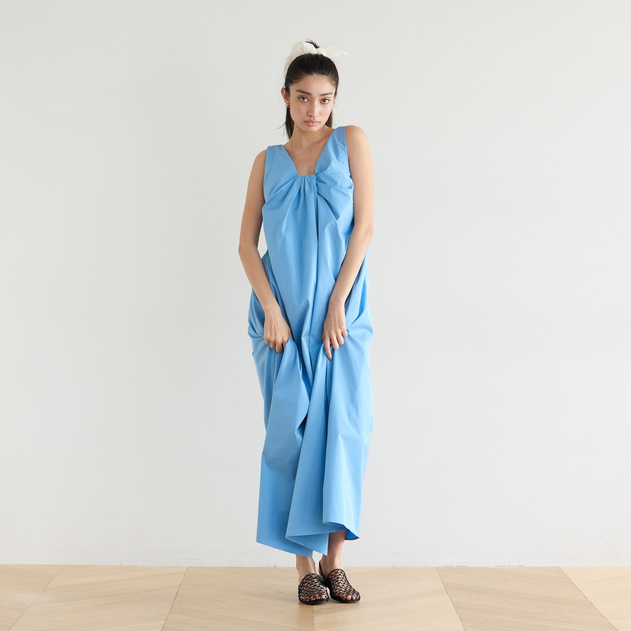 Front Twist Flare Dress