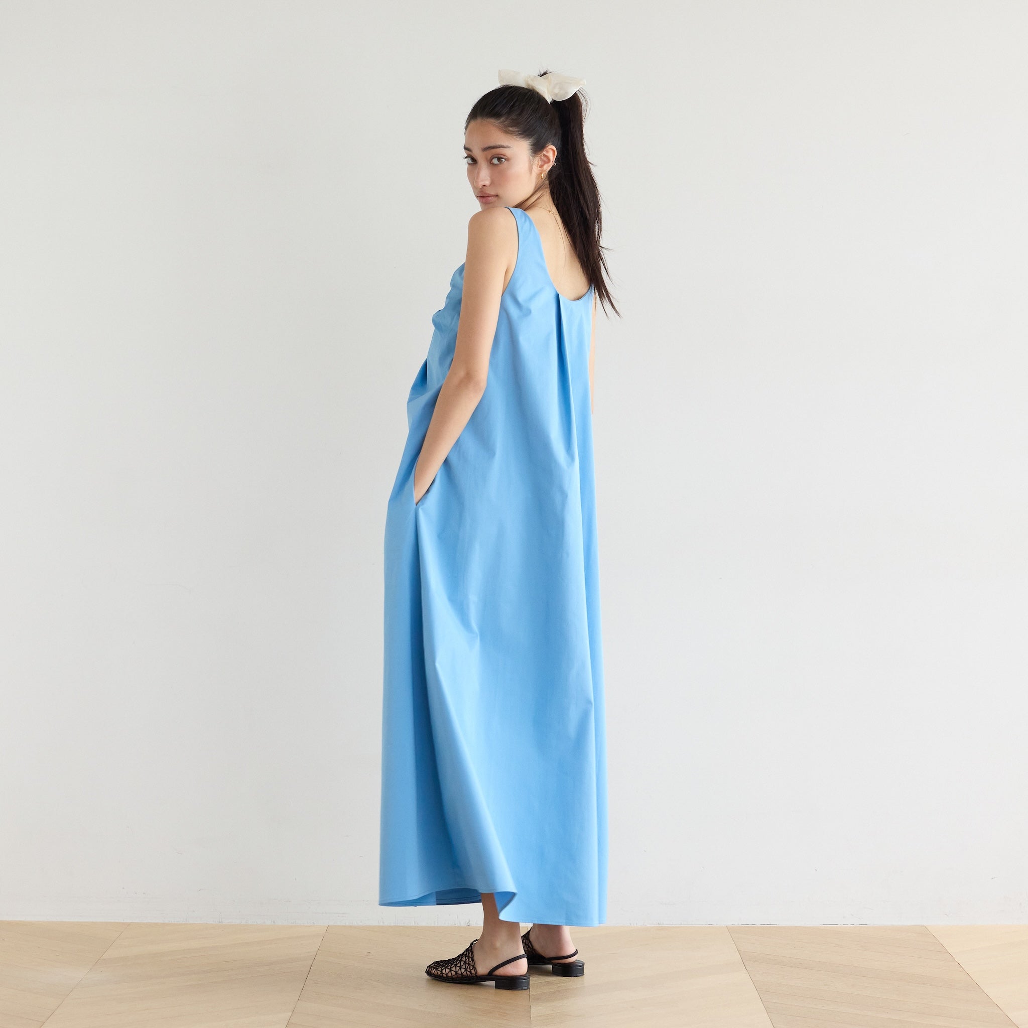 Front Twist Flare Dress