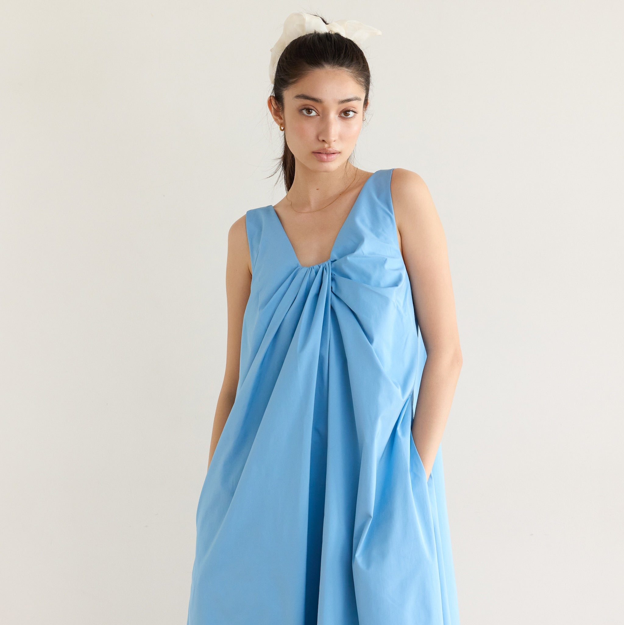 Front Twist Flare Dress