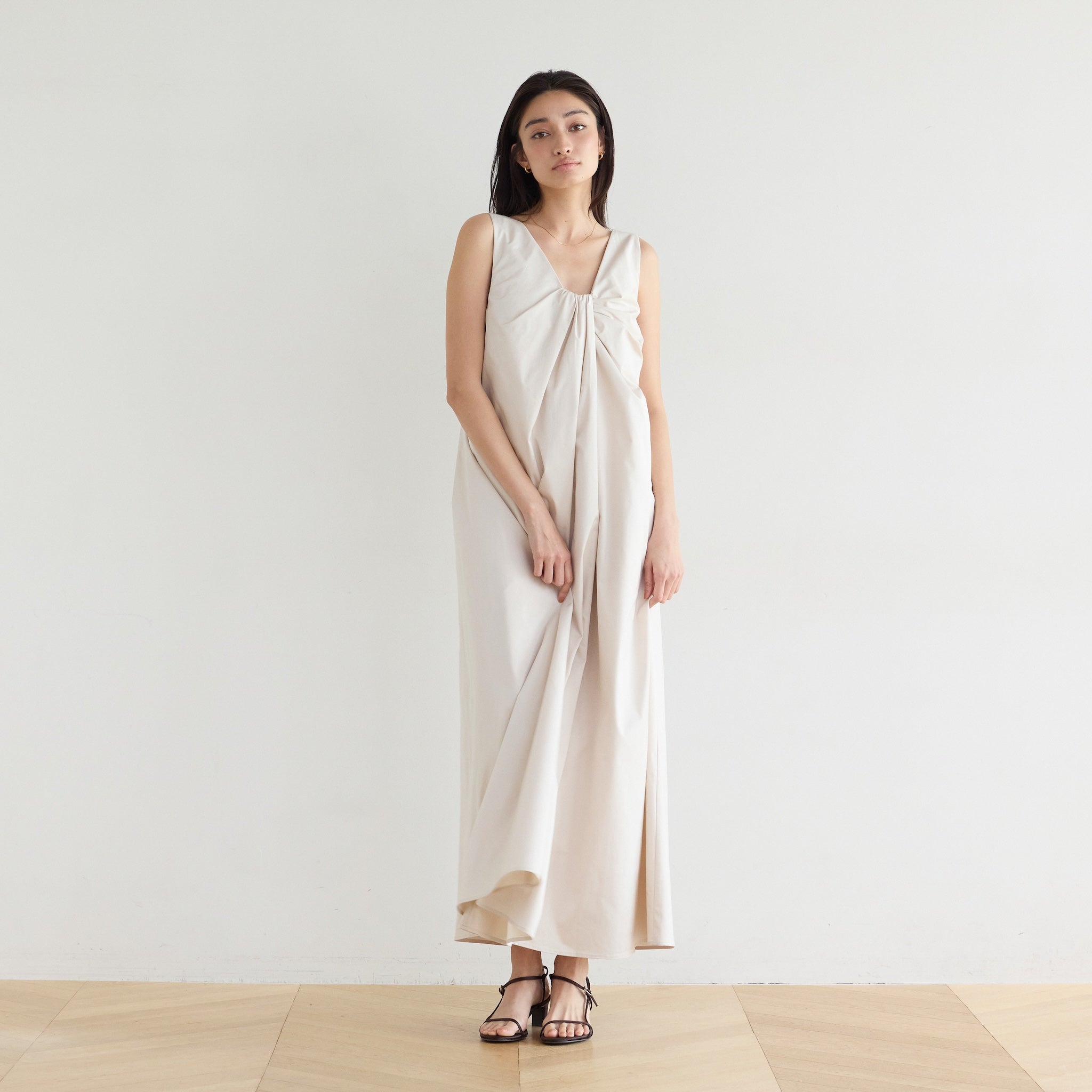 Front Twist Flare Dress