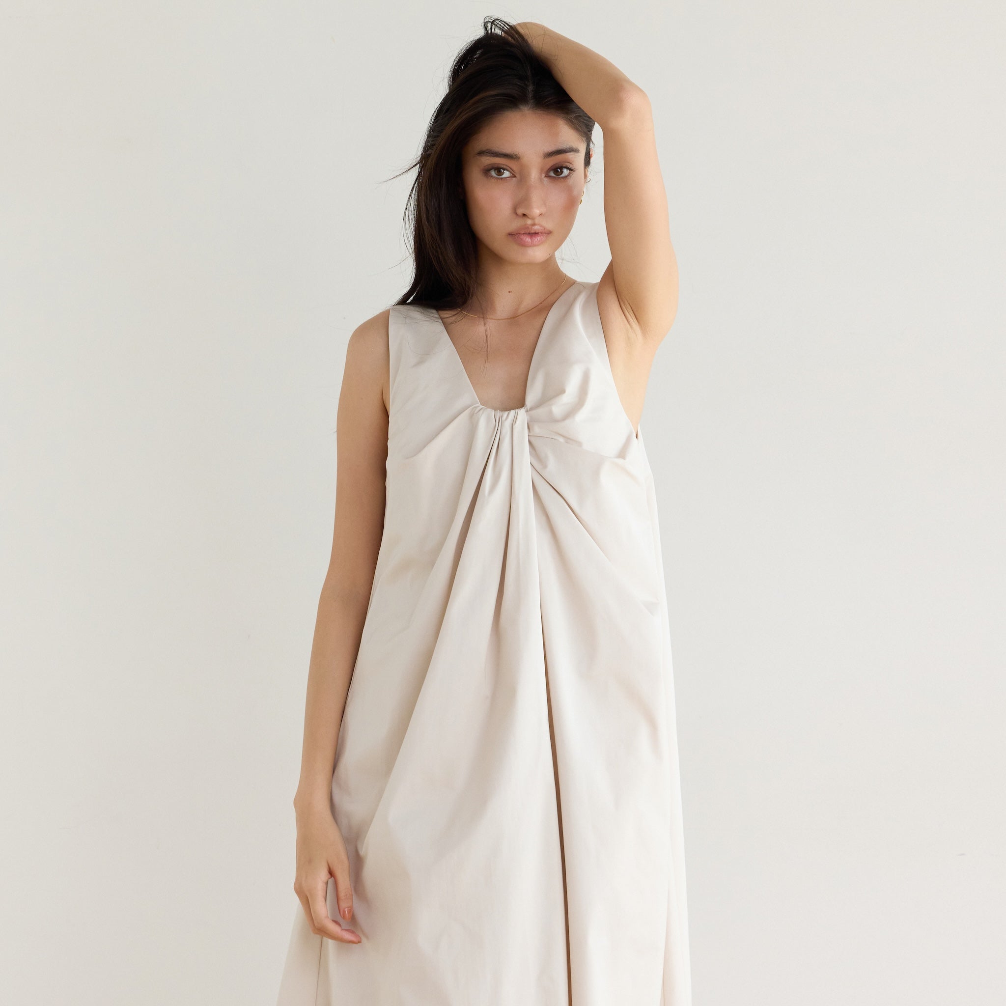 Front Twist Flare Dress