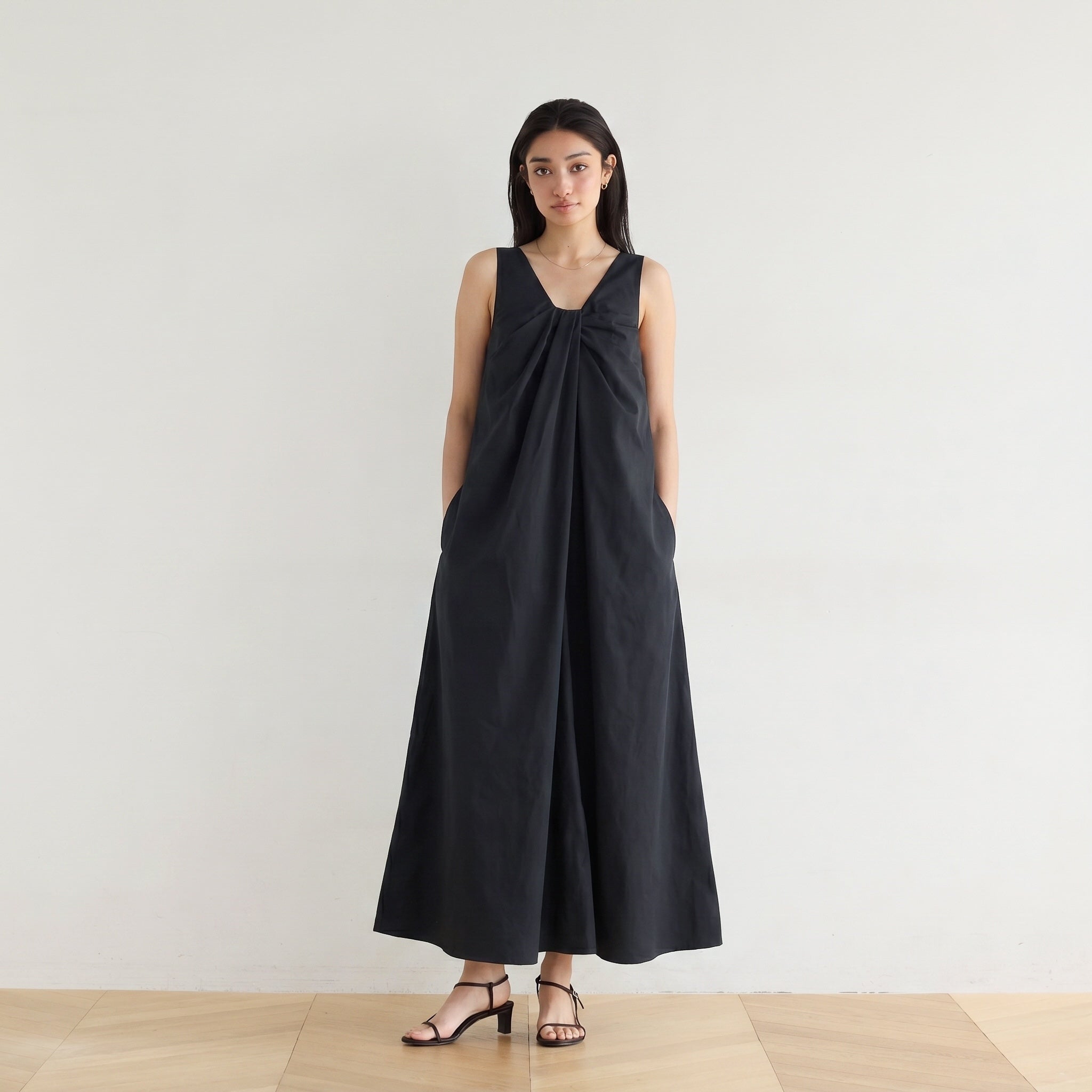 Front Twist Flare Dress