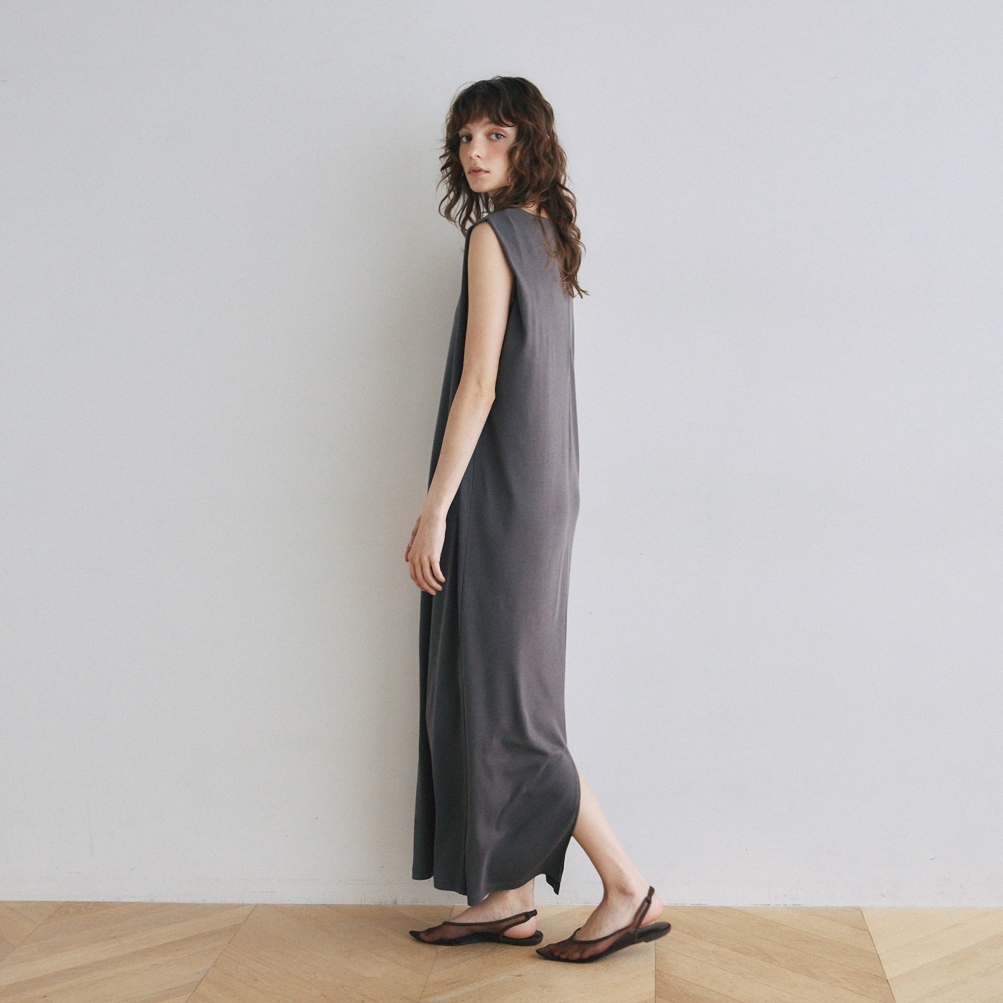 パッドin Hemp Cottonカットドレス