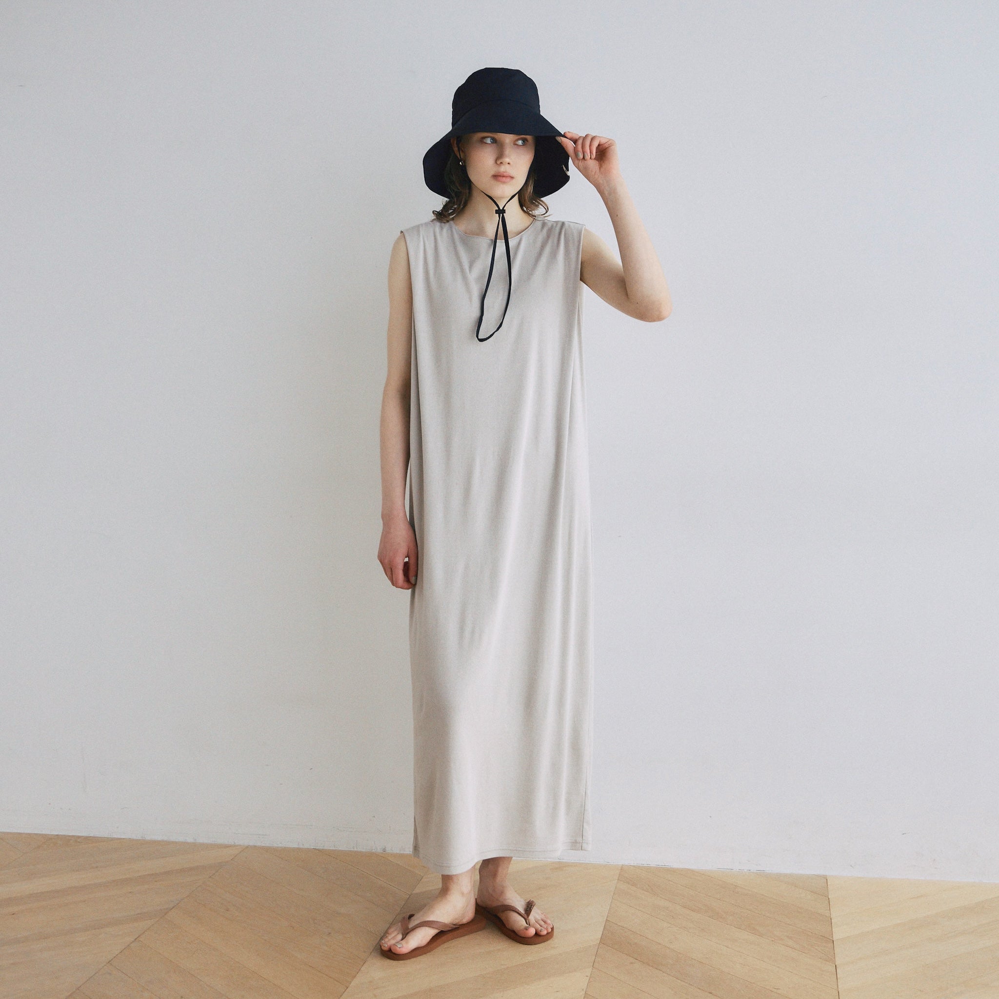 パッドin Hemp Cottonカットドレス