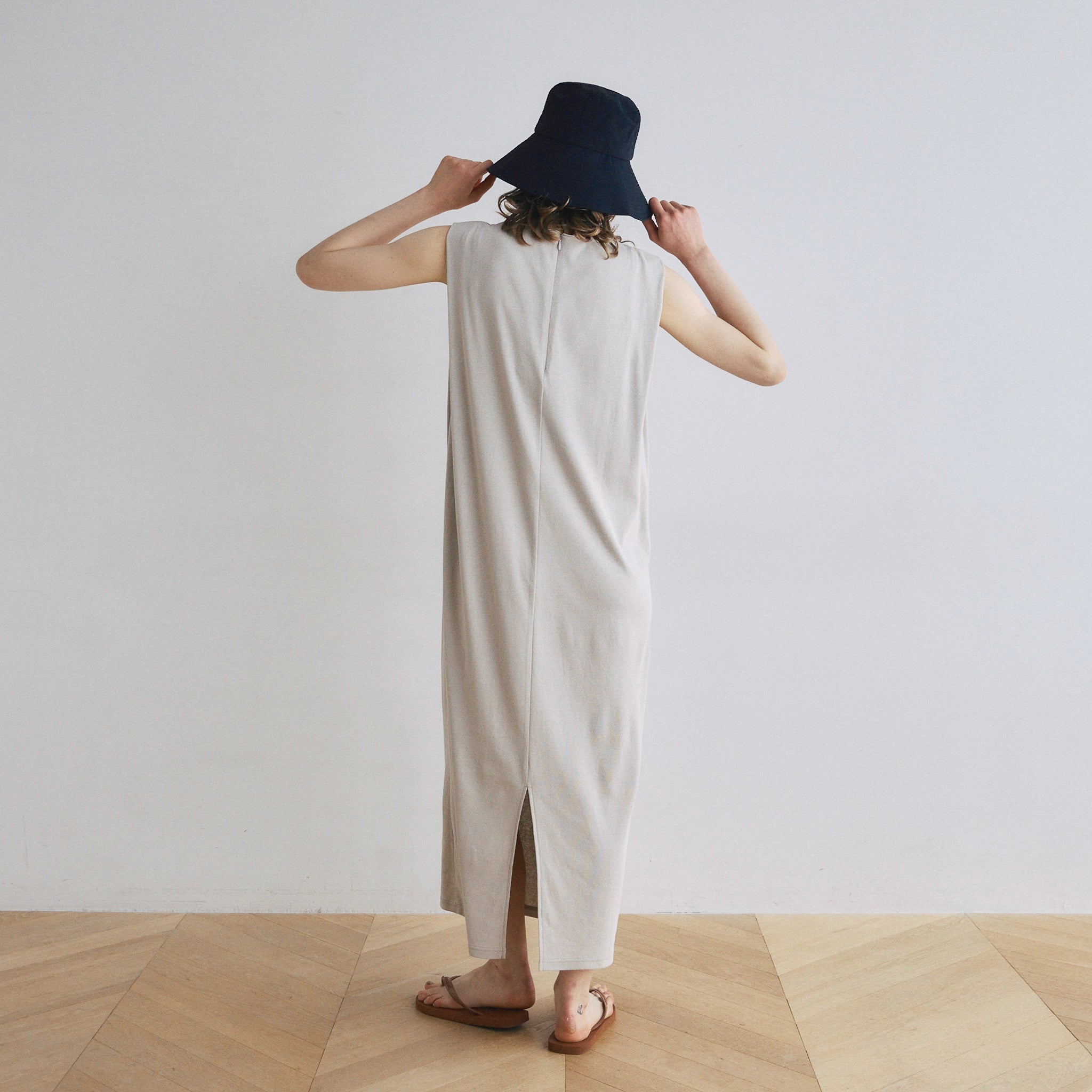 パッドin Hemp Cottonカットドレス