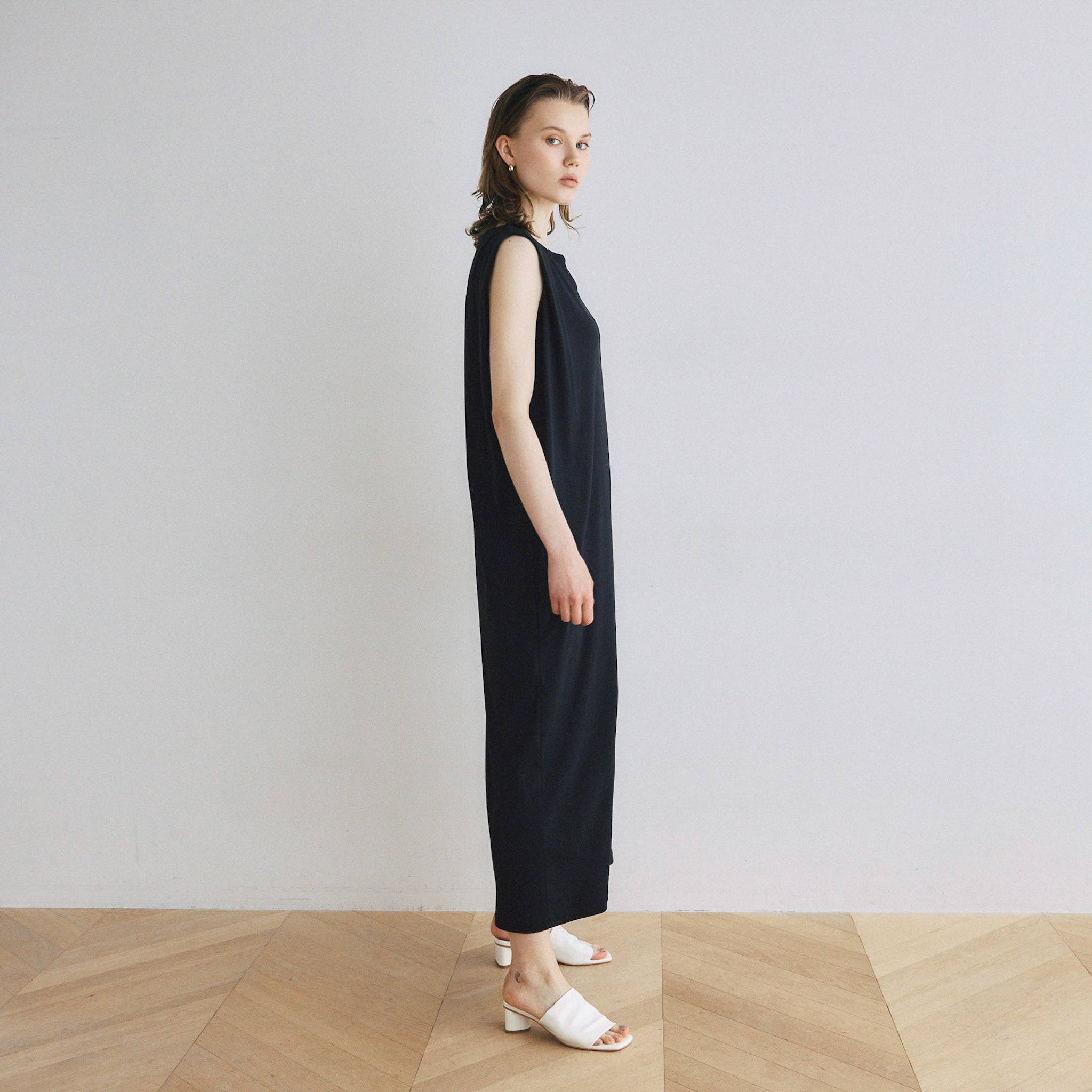 パッドin Hemp Cottonカットドレス