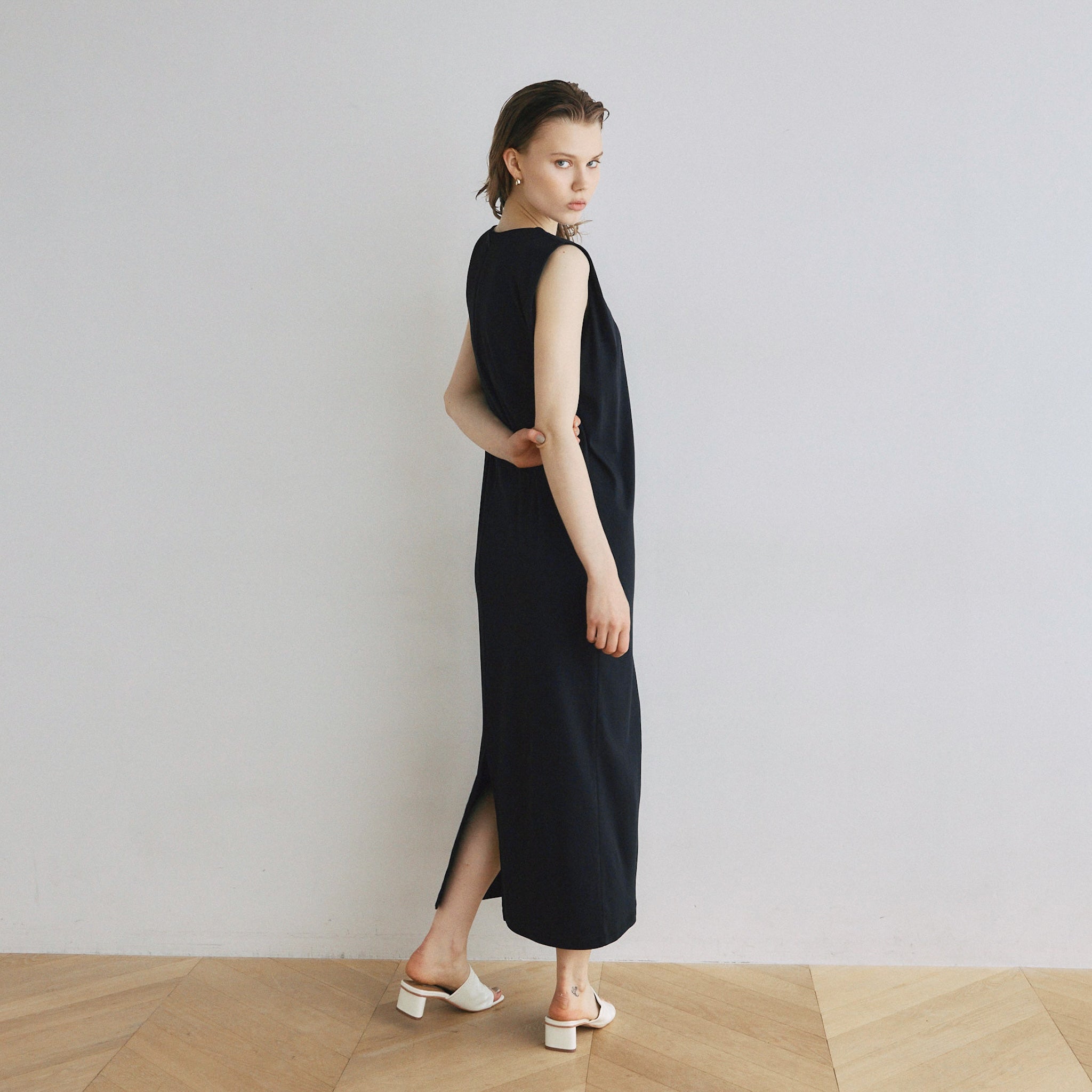 パッドin Hemp Cottonカットドレス