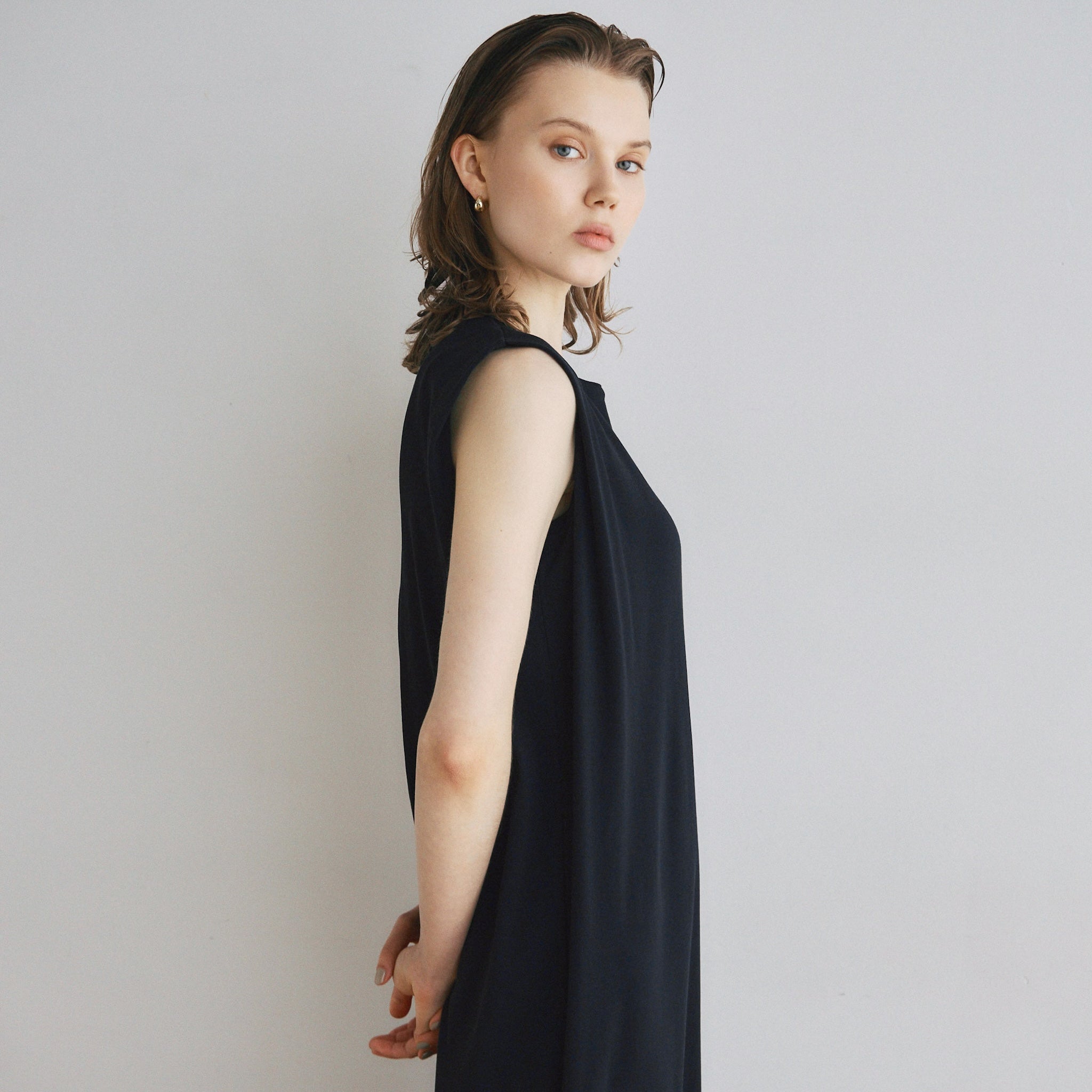 パッドin Hemp Cottonカットドレス