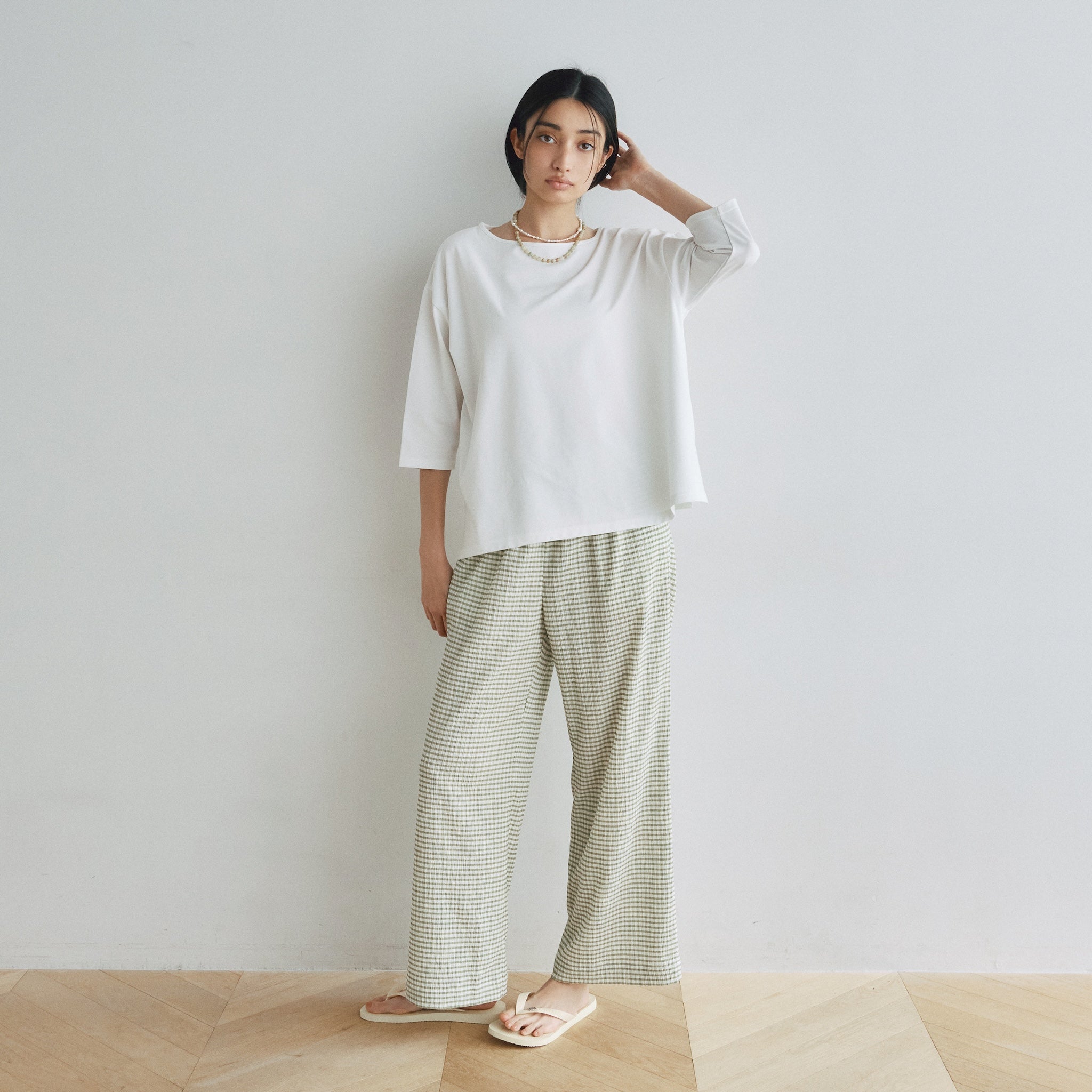 Sandyfeet x SRL Gingham Crepe Pants