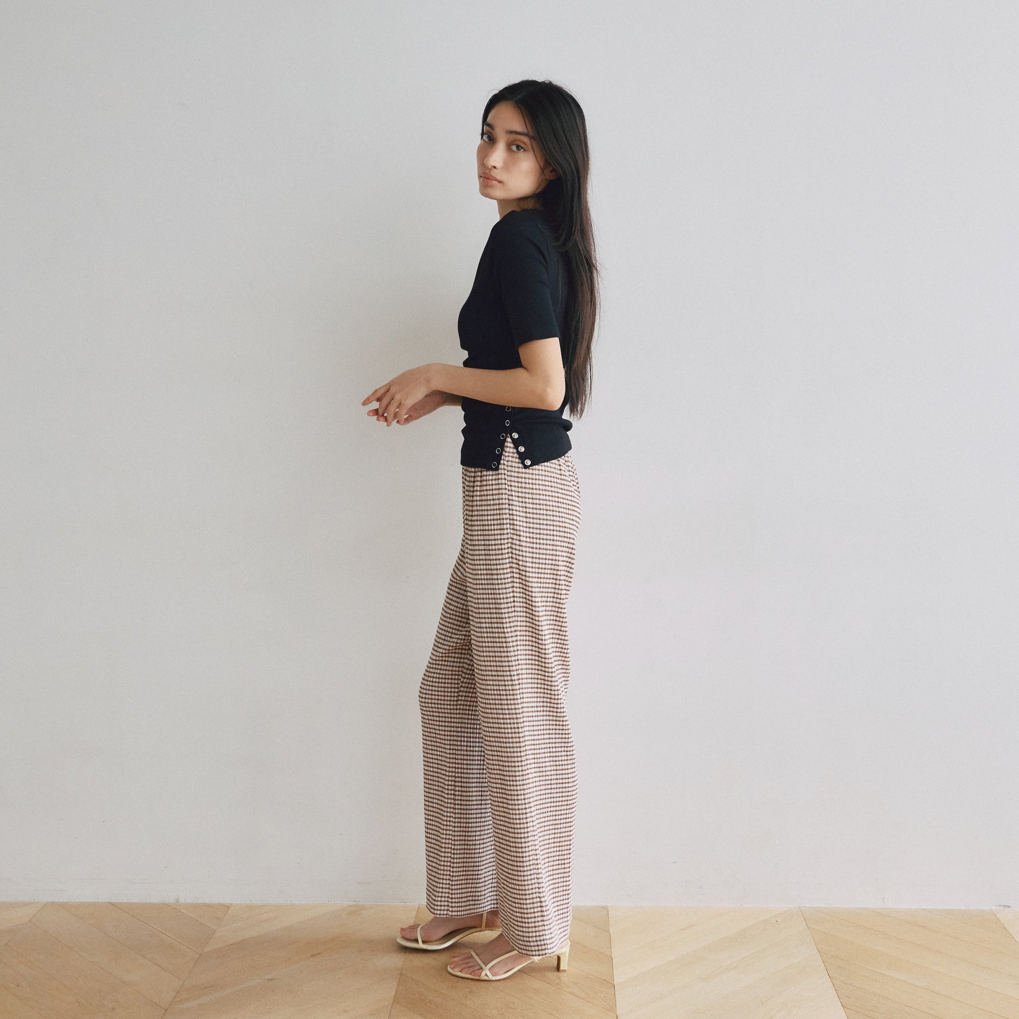 Sandyfeet x SRL Gingham Crepe Pants