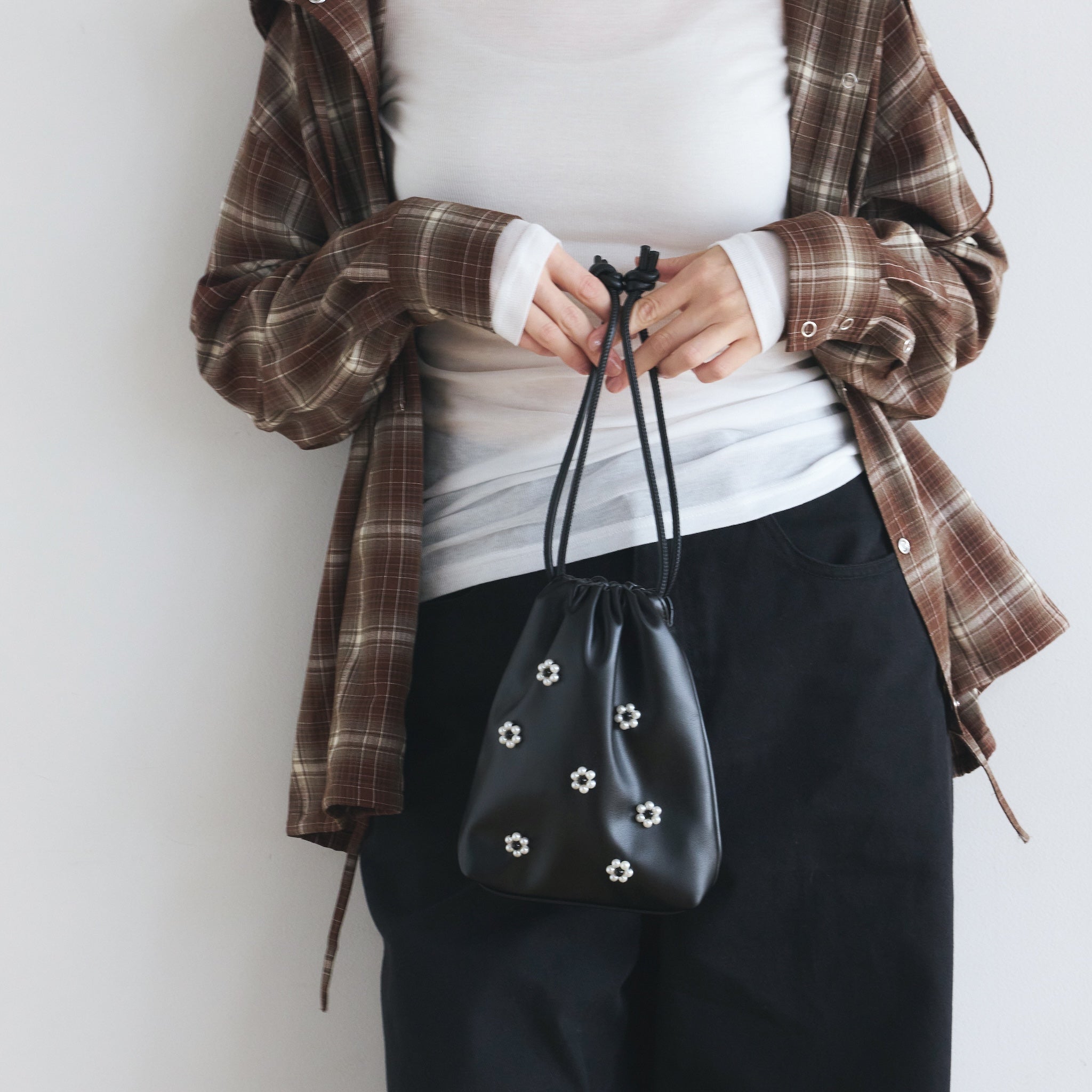 Beads Draw String Bag