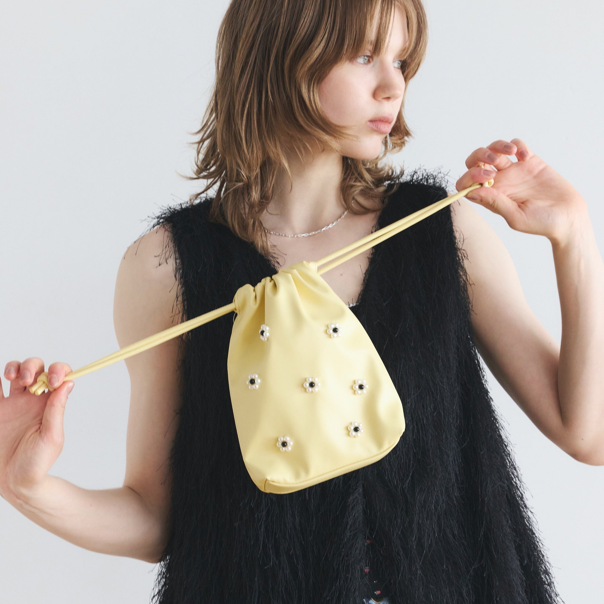 Beads Draw String Bag