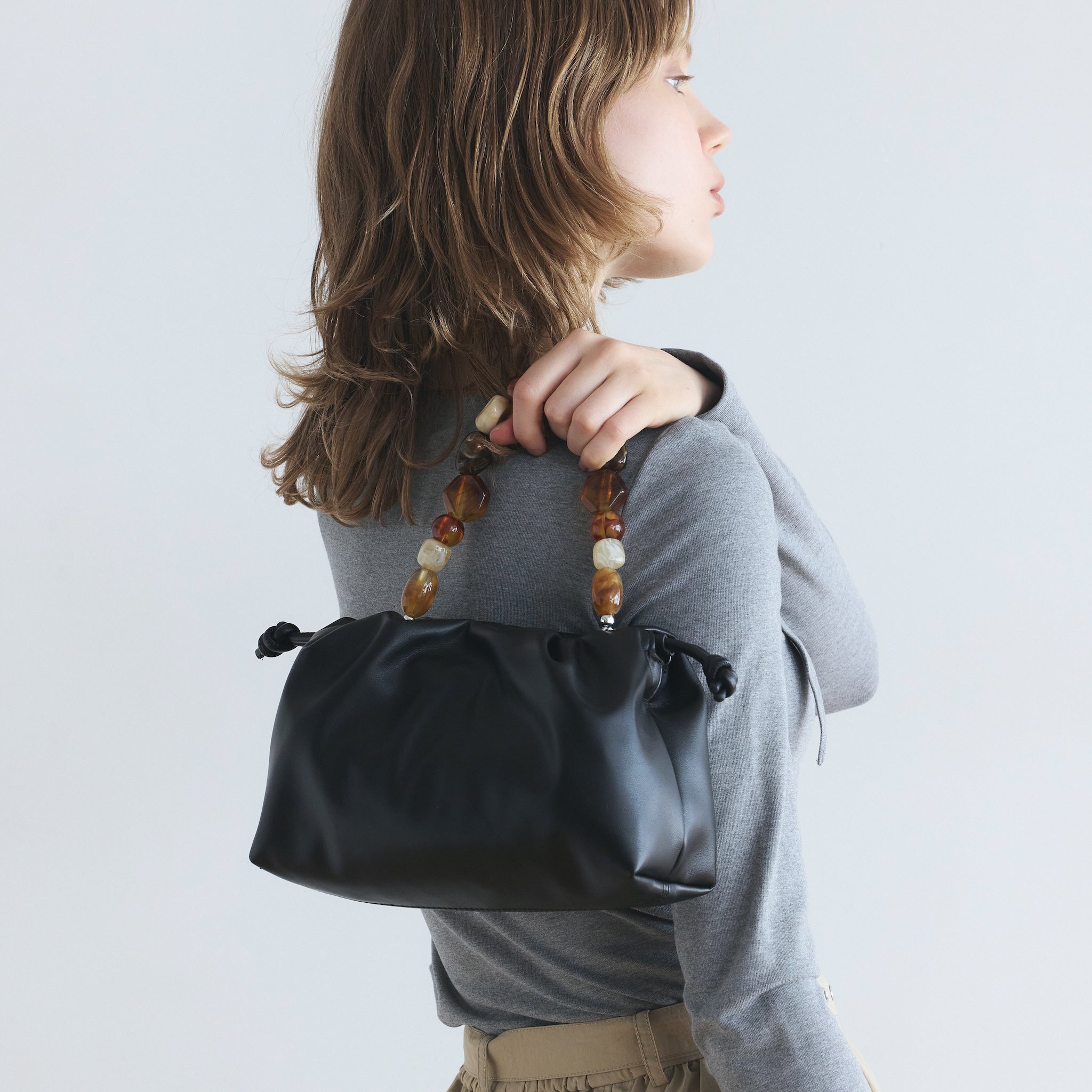 Beads Handle Multi Bag