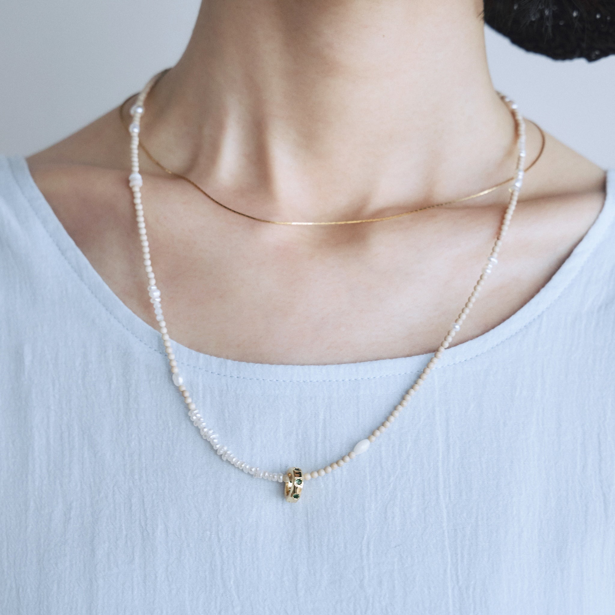 Rondel Beads Necklace