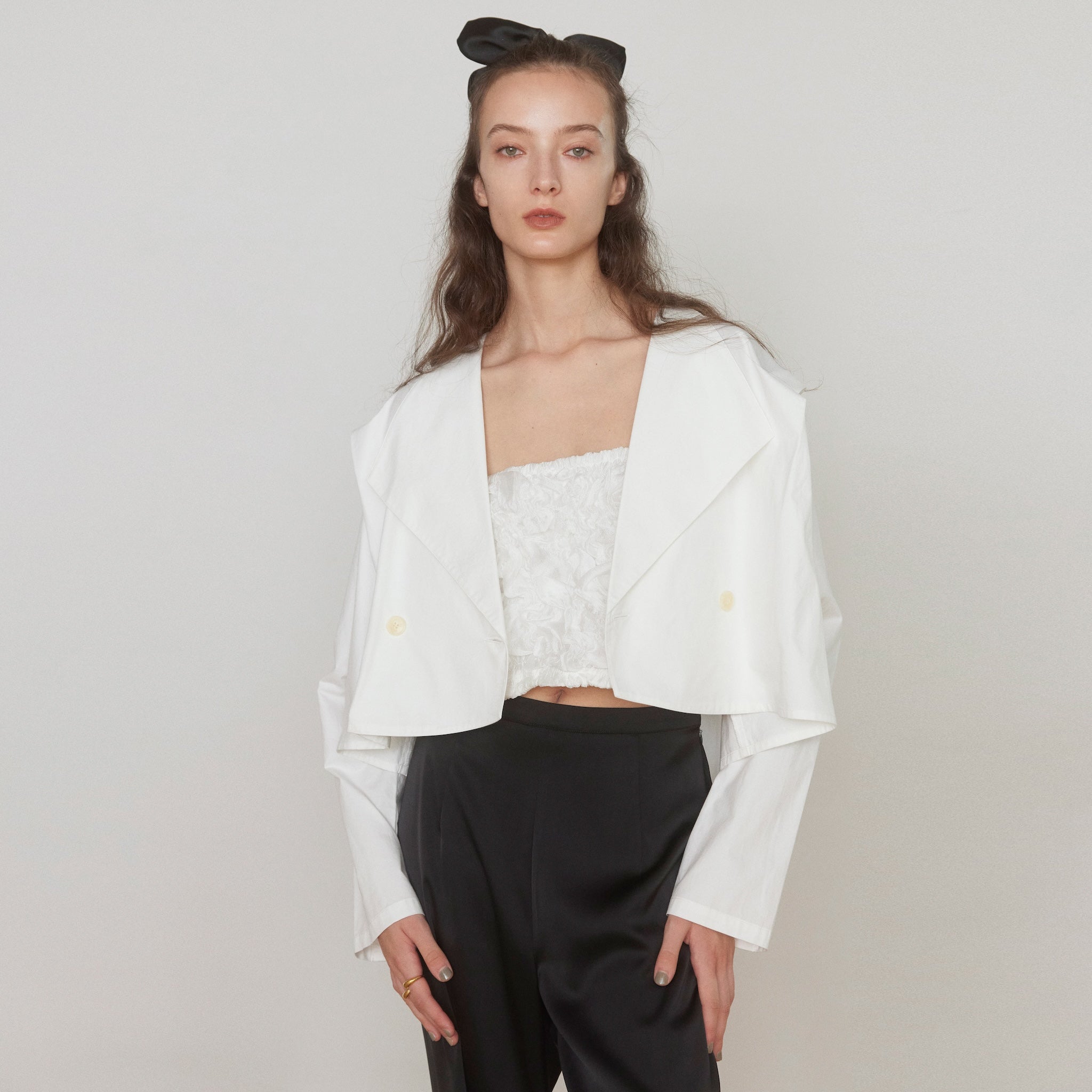 Random Shirring Bareback Bustier