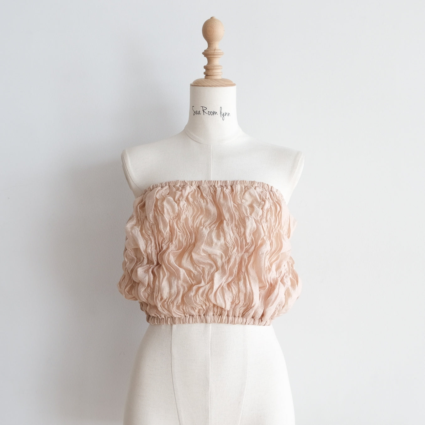 Random Shirring Bareback Bustier