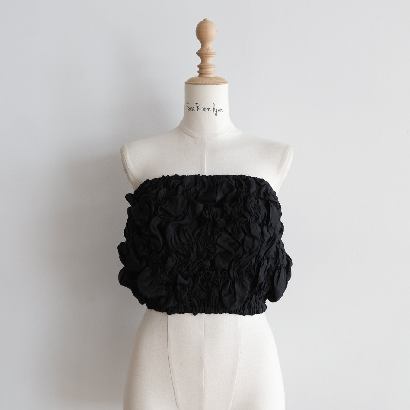 Random Shirring Bareback Bustier