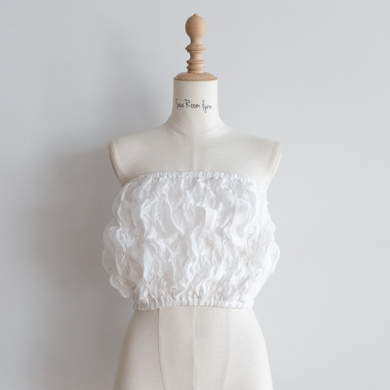 Random Shirring Bareback Bustier