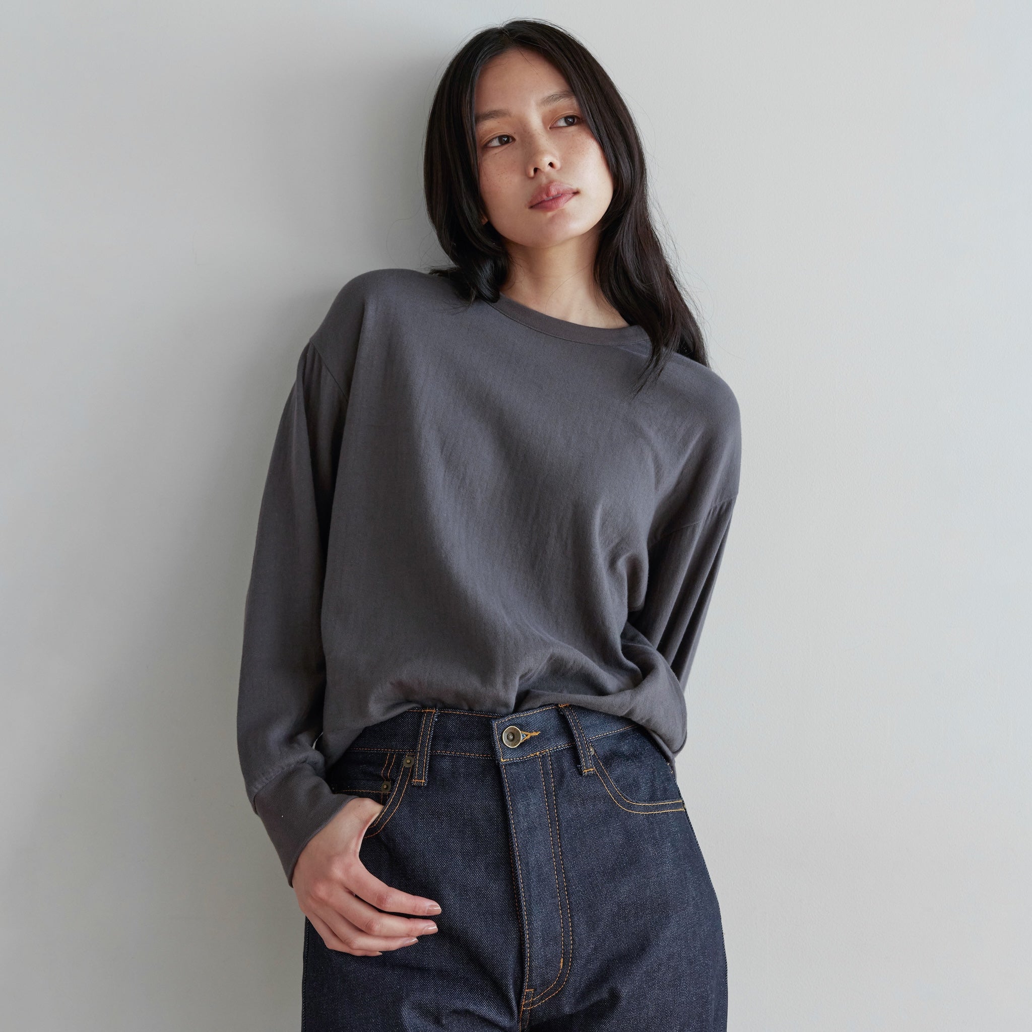C/2FACE Basic Crew-Long T-Shirt