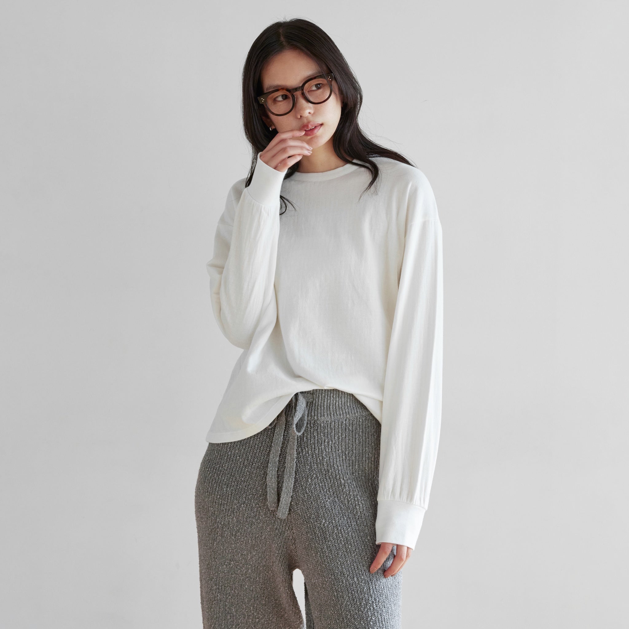 C/2FACE Basic Crew-Long T-Shirt