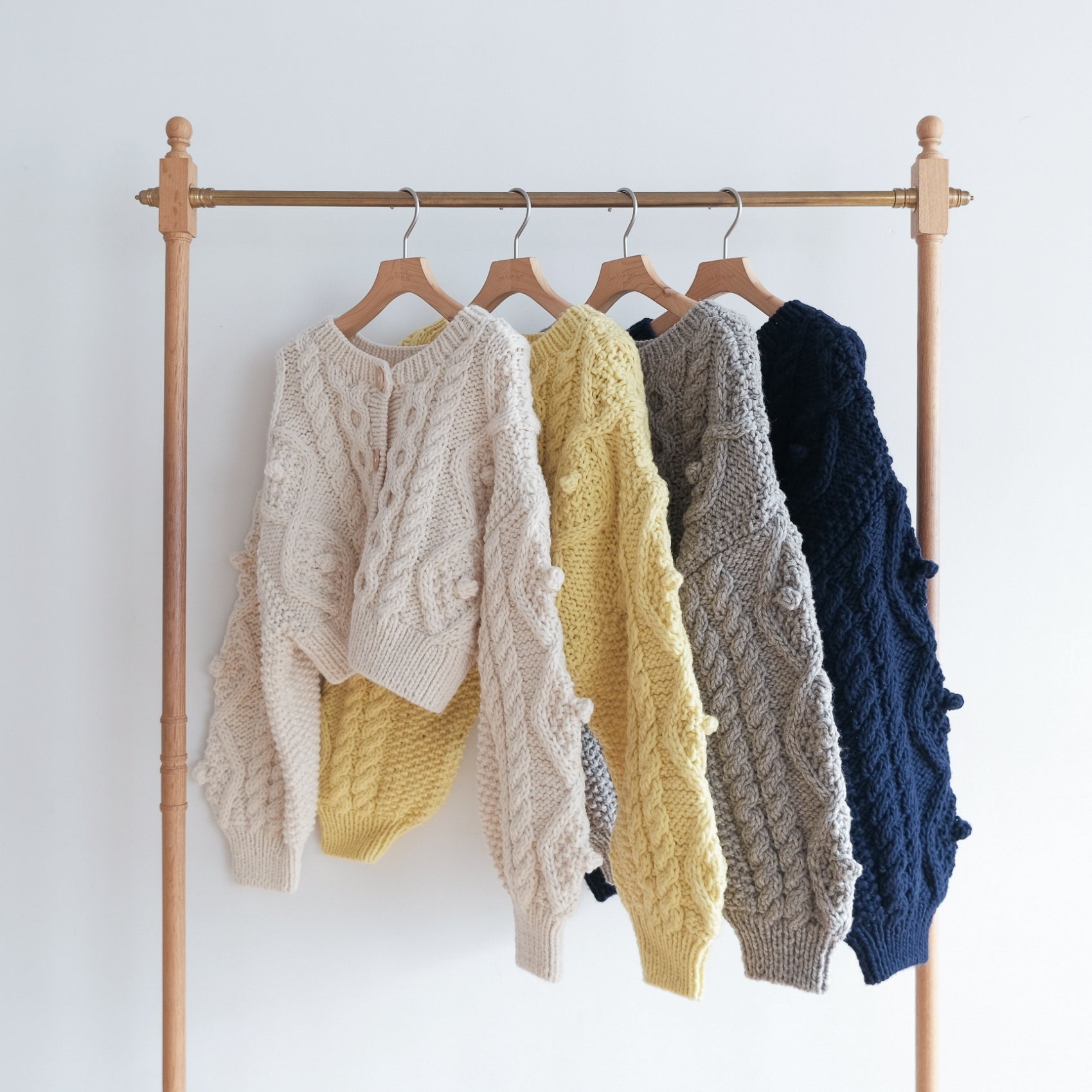 Handmade Wool 2way Cardigan