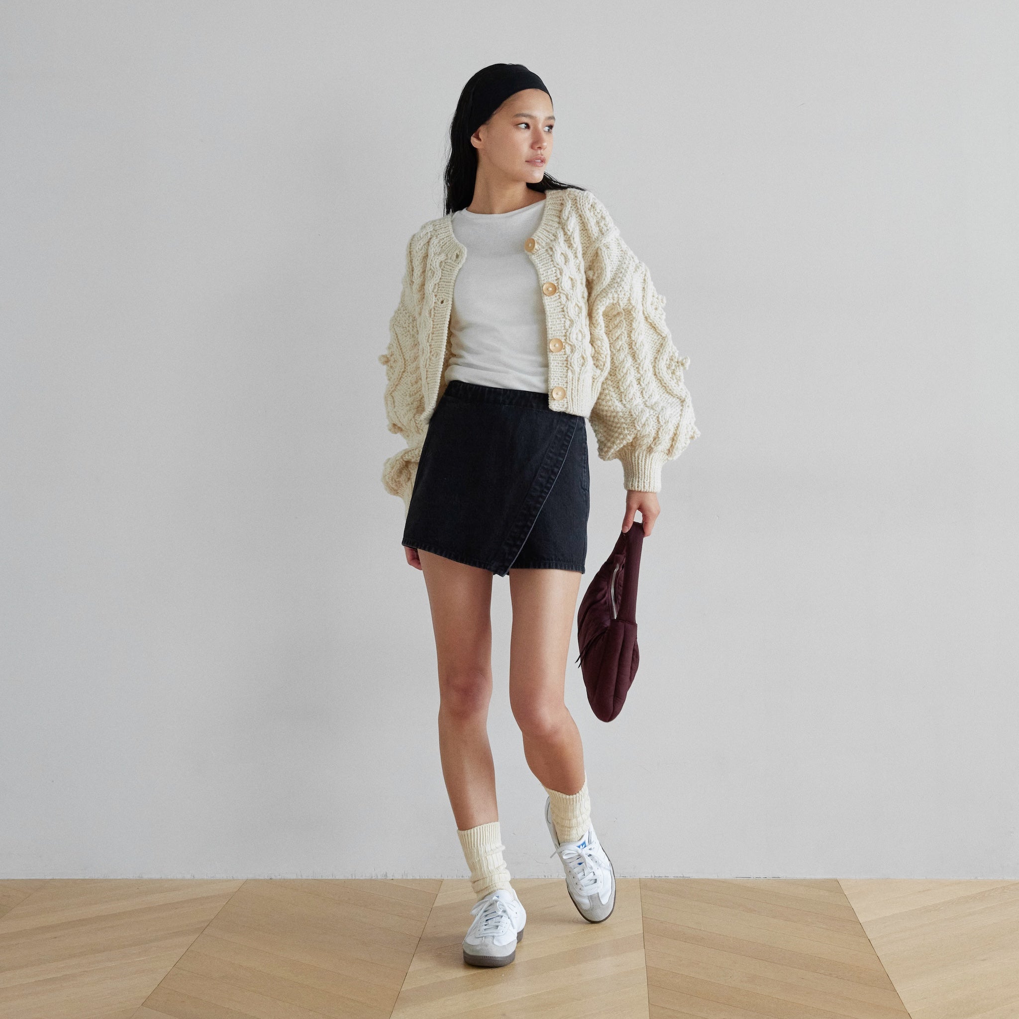 Handmade Wool 2way Cardigan