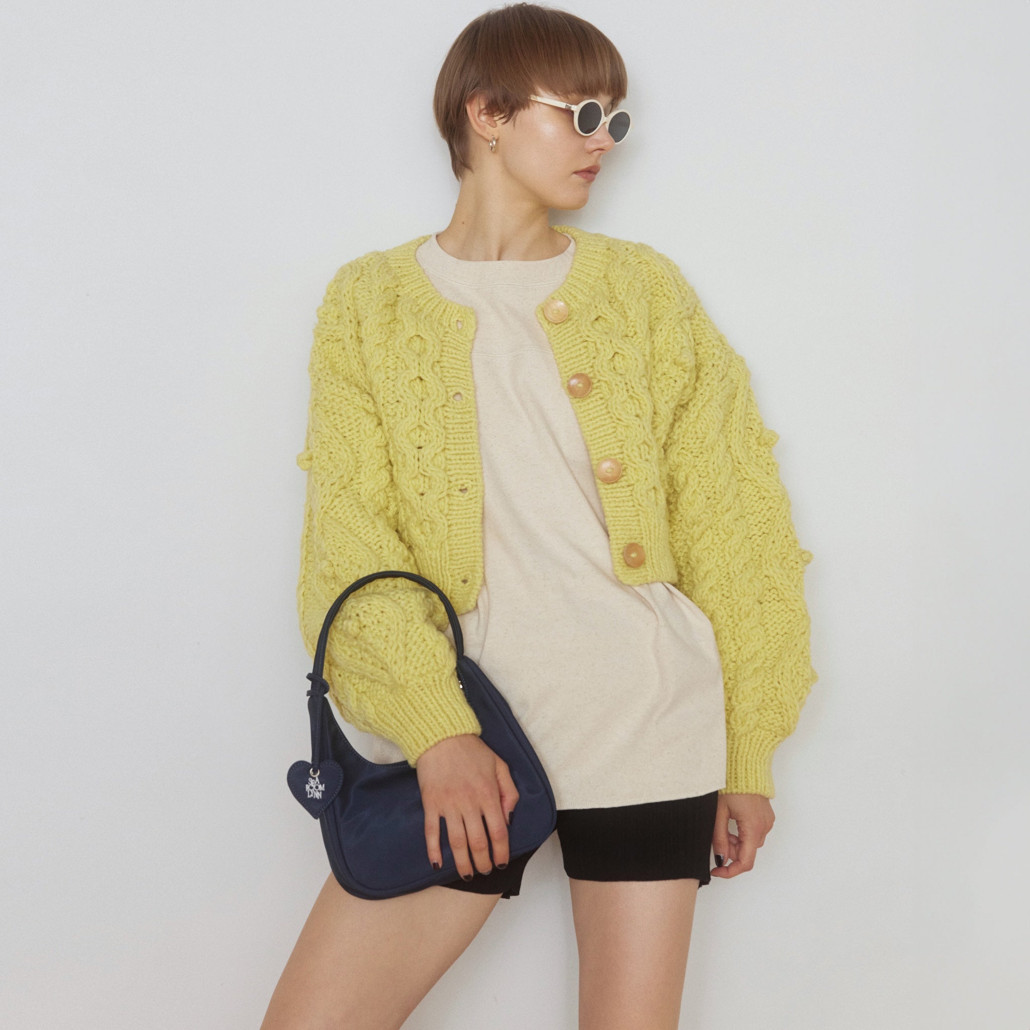 Handmade Wool 2way Cardigan